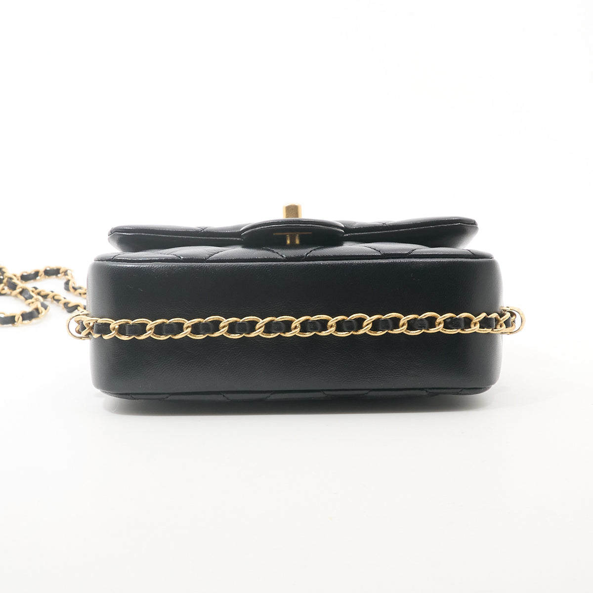 Chanel Chain Around Mini Fap Crossbody Bag GHW