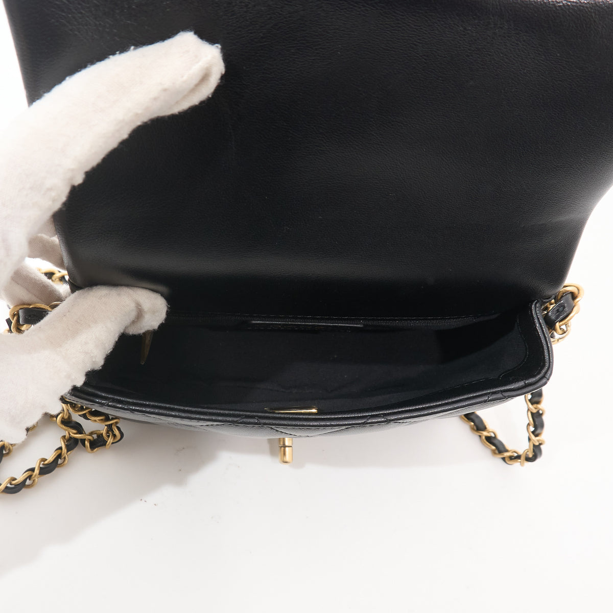 Chanel Chain Around Mini Fap Crossbody Bag GHW