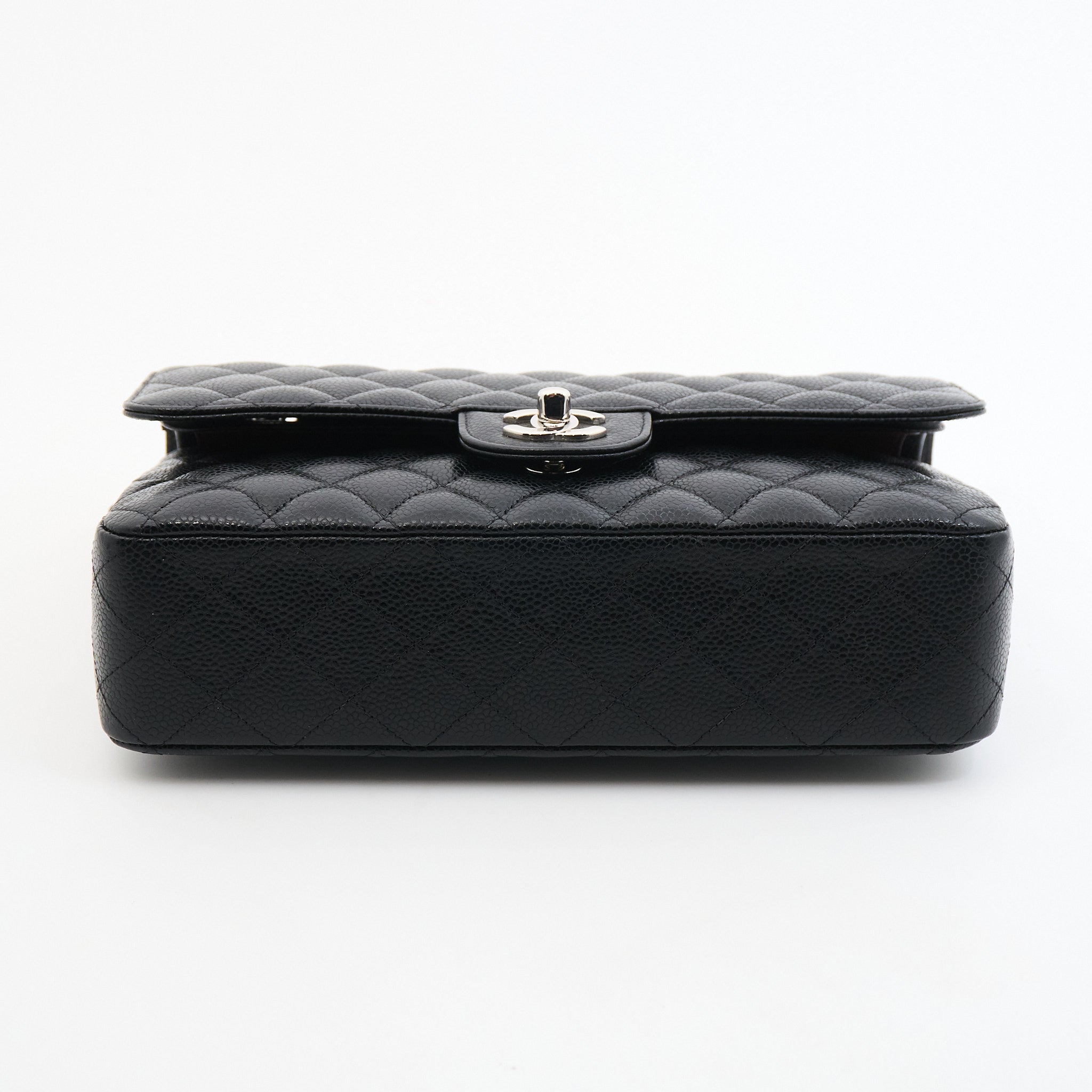 Chanel Classic Flap Medium Black Caviar Bag SHW