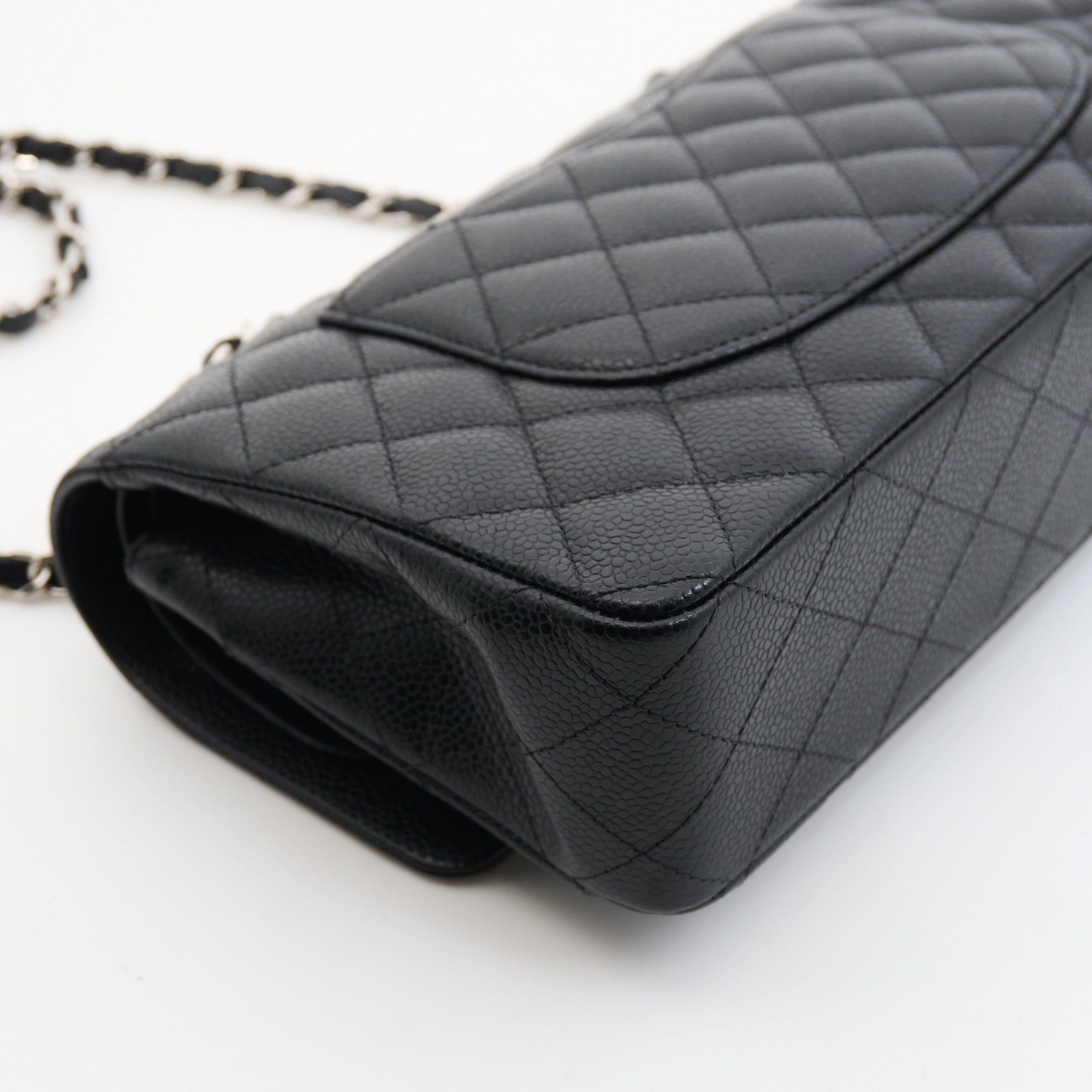 Chanel Classic Flap Medium Black Caviar Bag SHW