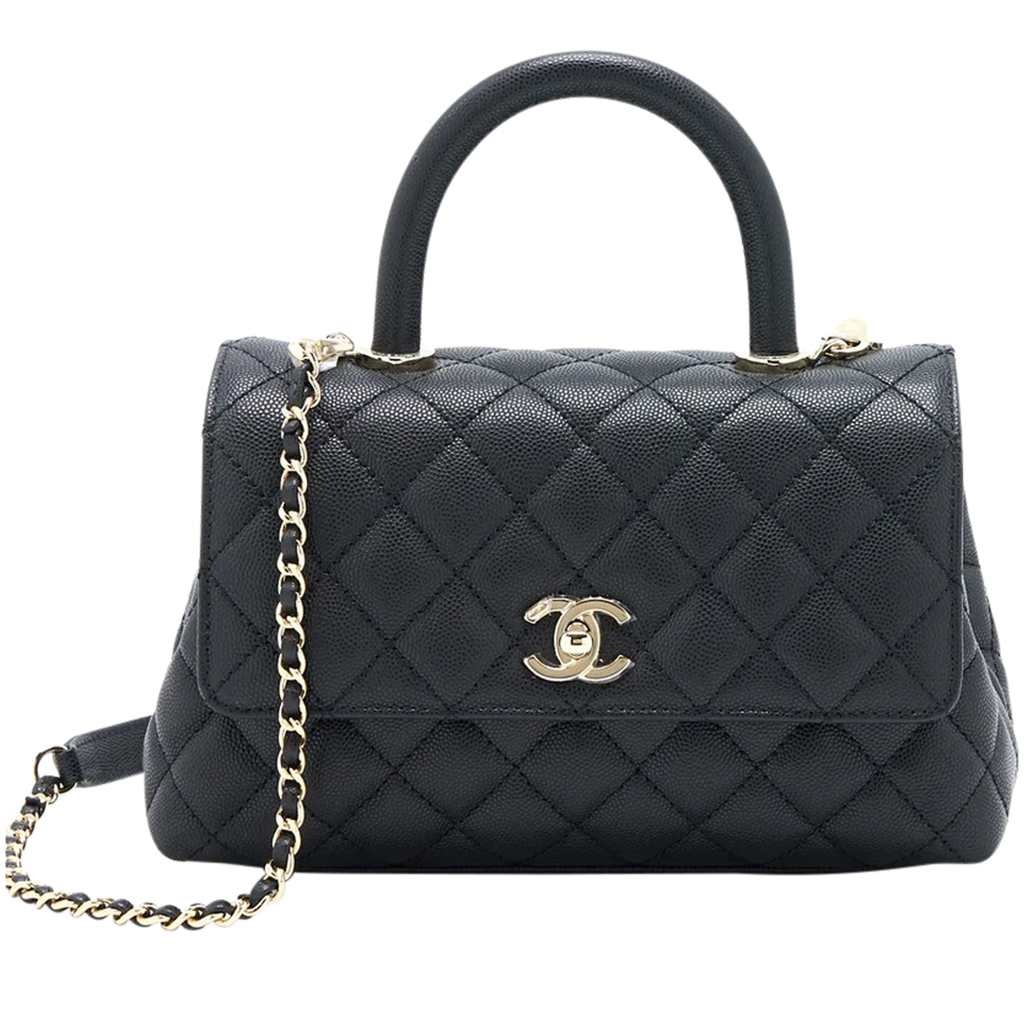 Chanel Coco Handle Small Black Caviar LGHW