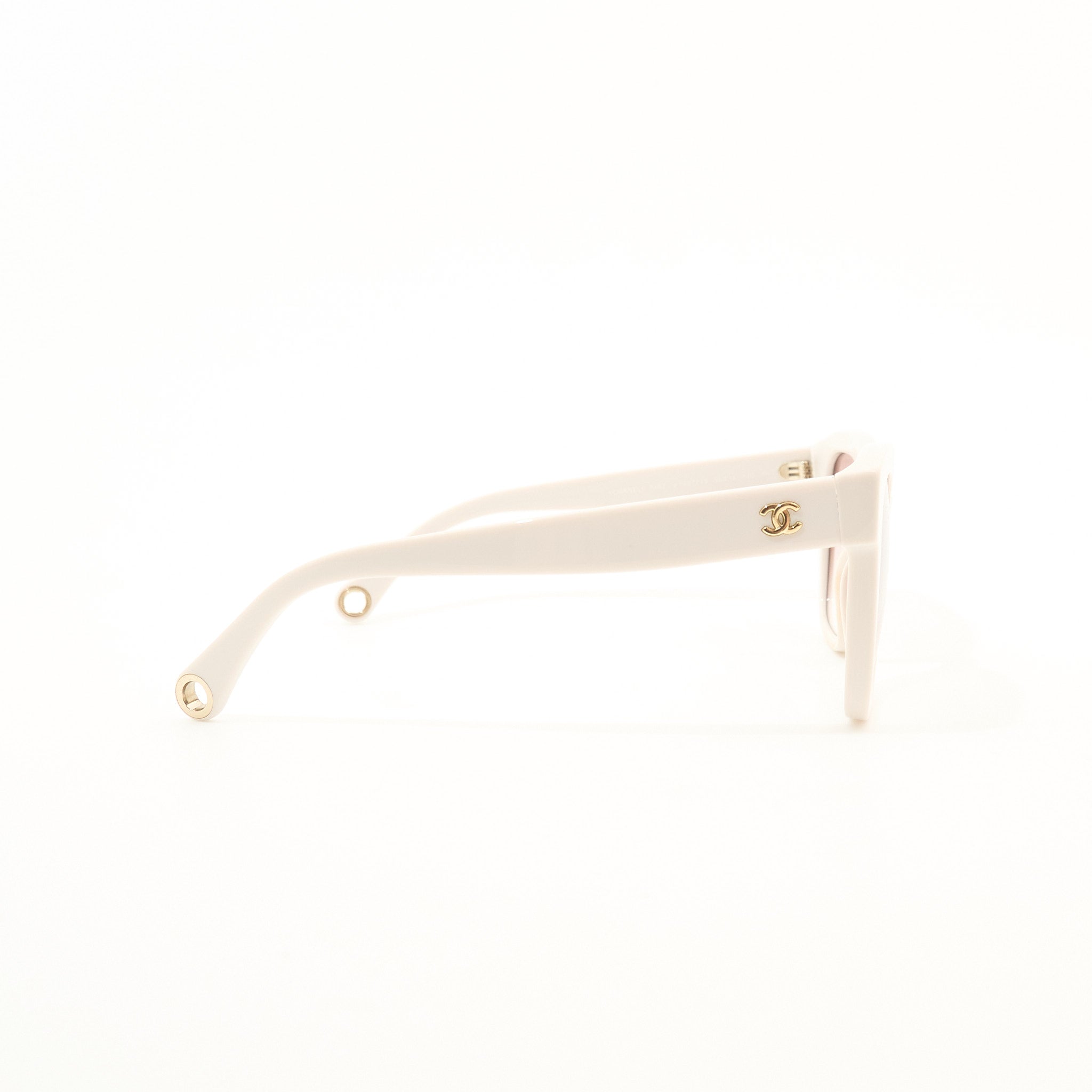 Chanel Cream Square Sunglasses