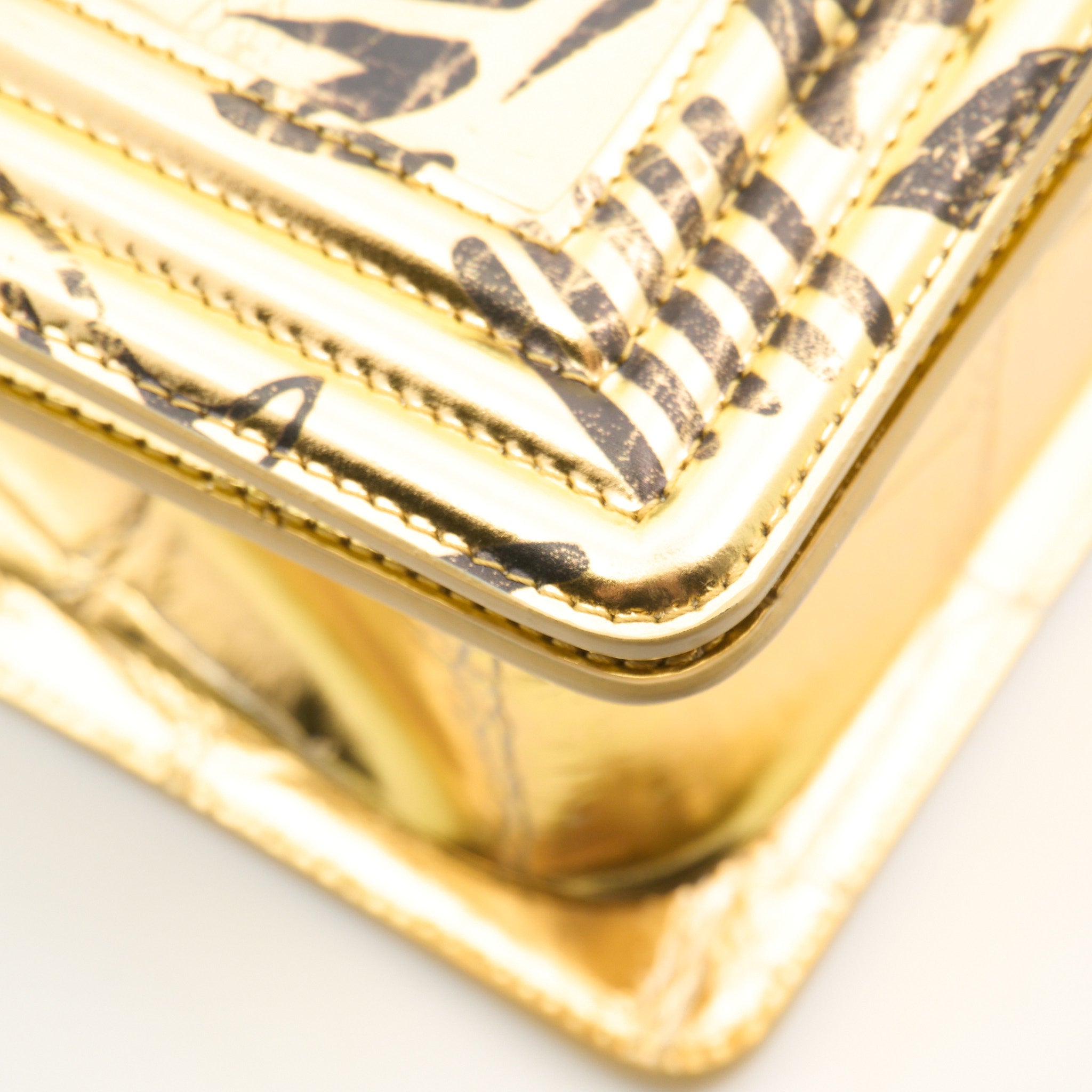 Chanel Gold Graffiti Boy Bag