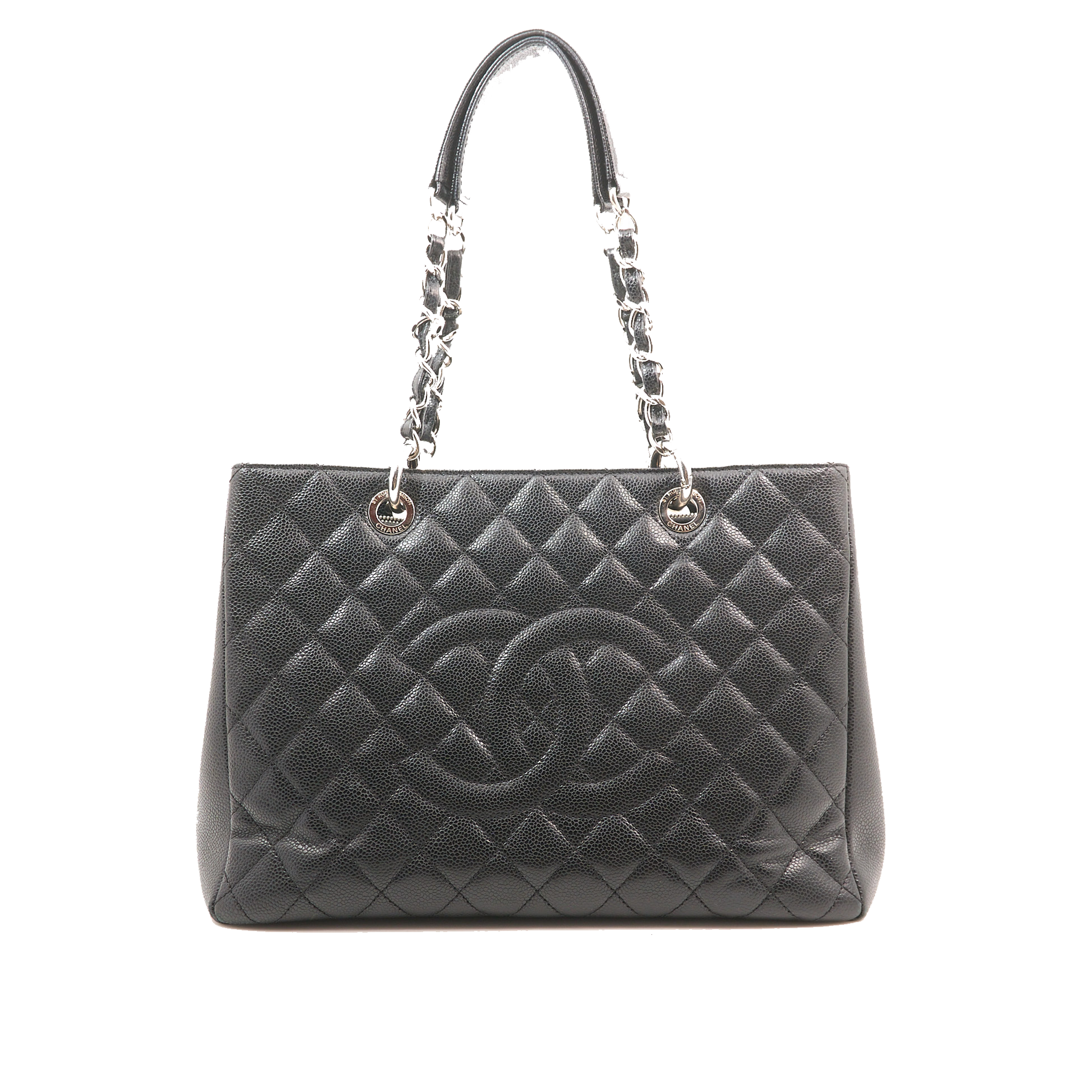 Chanel Grand Shopping Tote GST Black Caviar SHW