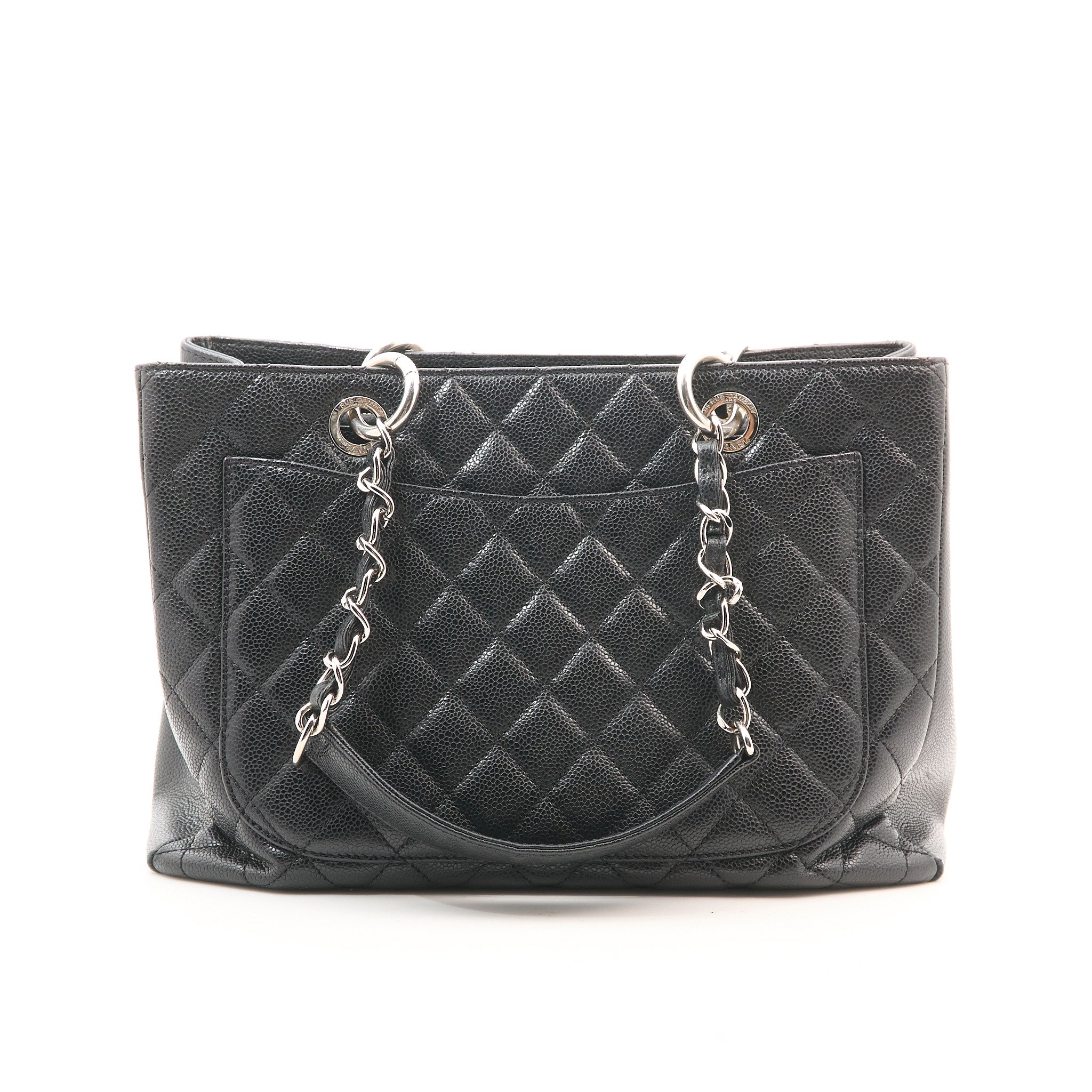 Chanel Grand Shopping Tote GST Black Caviar SHW