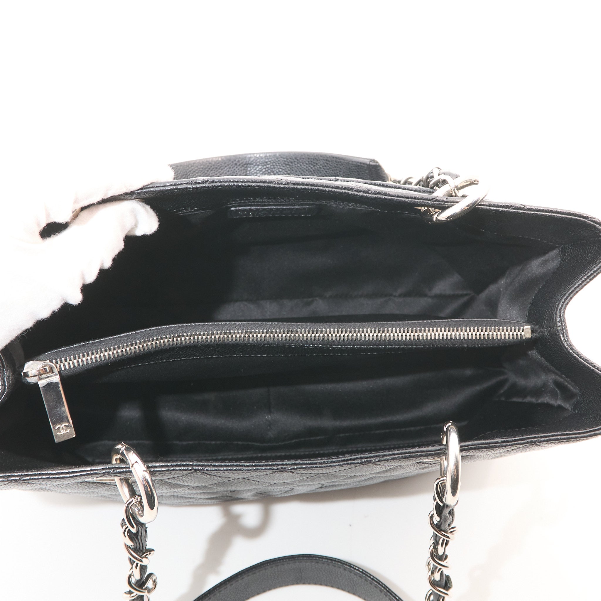 Chanel Grand Shopping Tote GST Black Caviar SHW