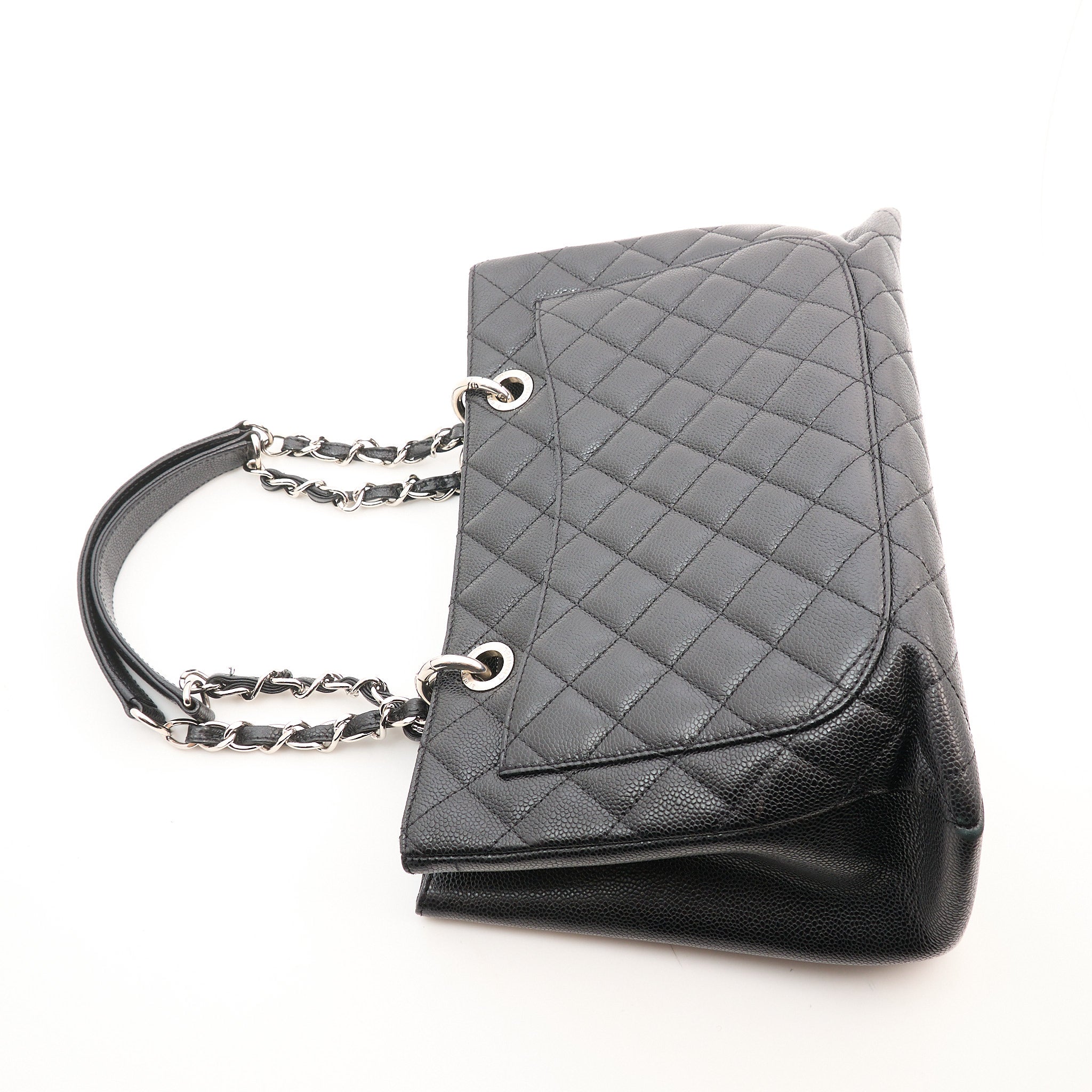 Chanel Grand Shopping Tote GST Black Caviar SHW