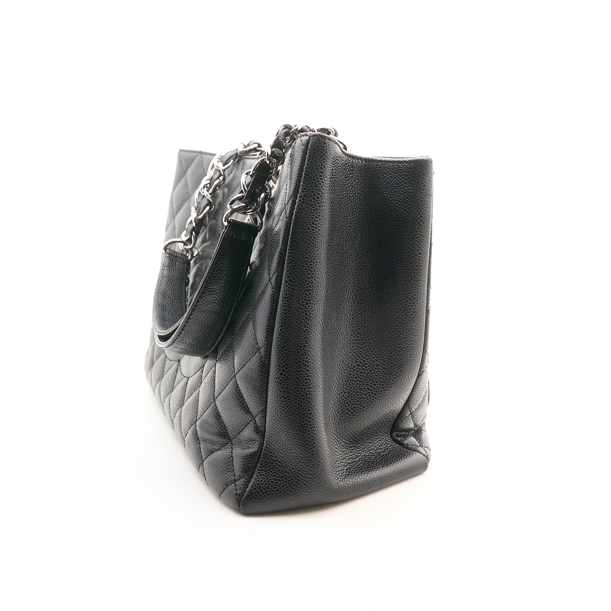 Chanel Grand Shopping Tote GST Black Caviar SHW