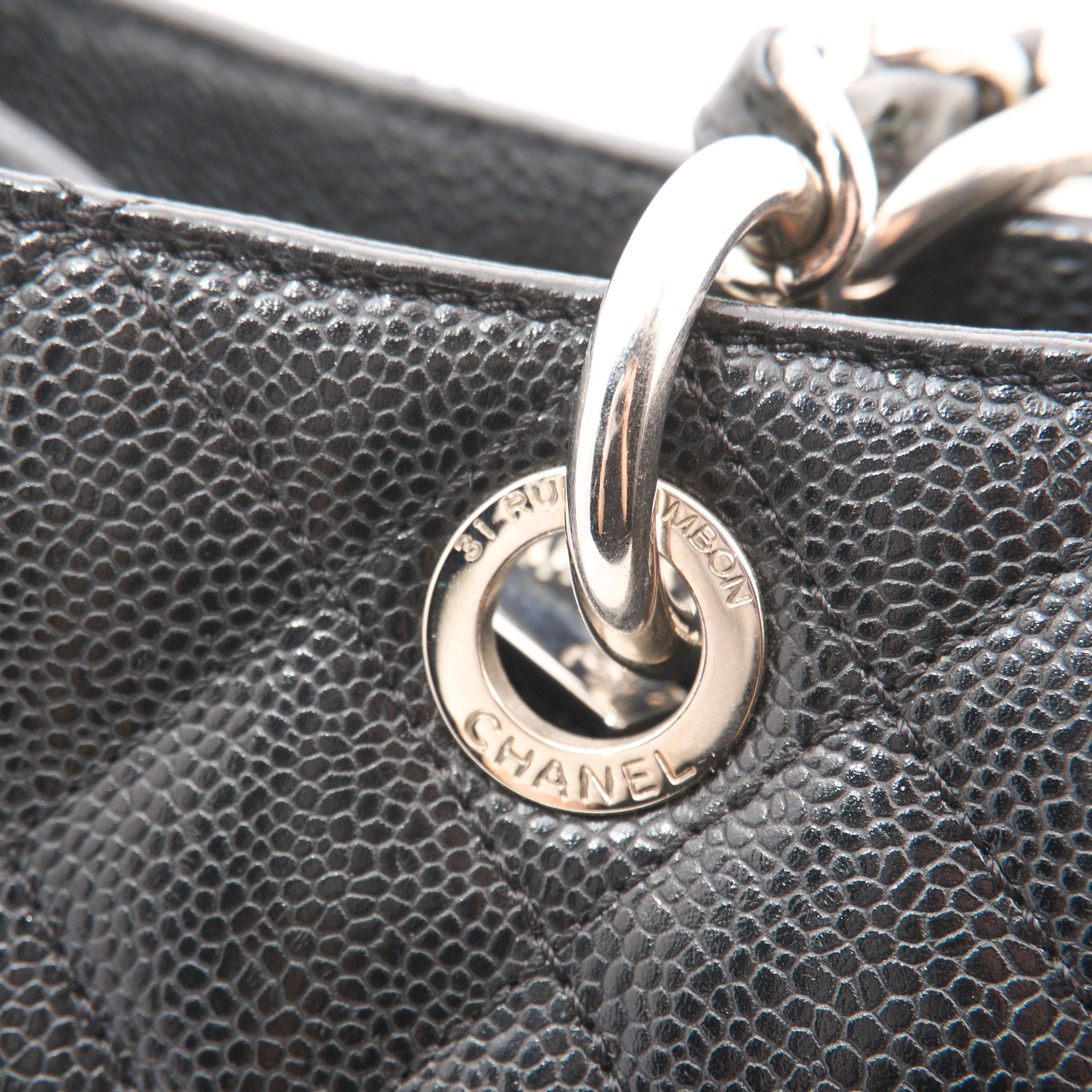 Chanel Grand Shopping Tote GST Black Caviar SHW