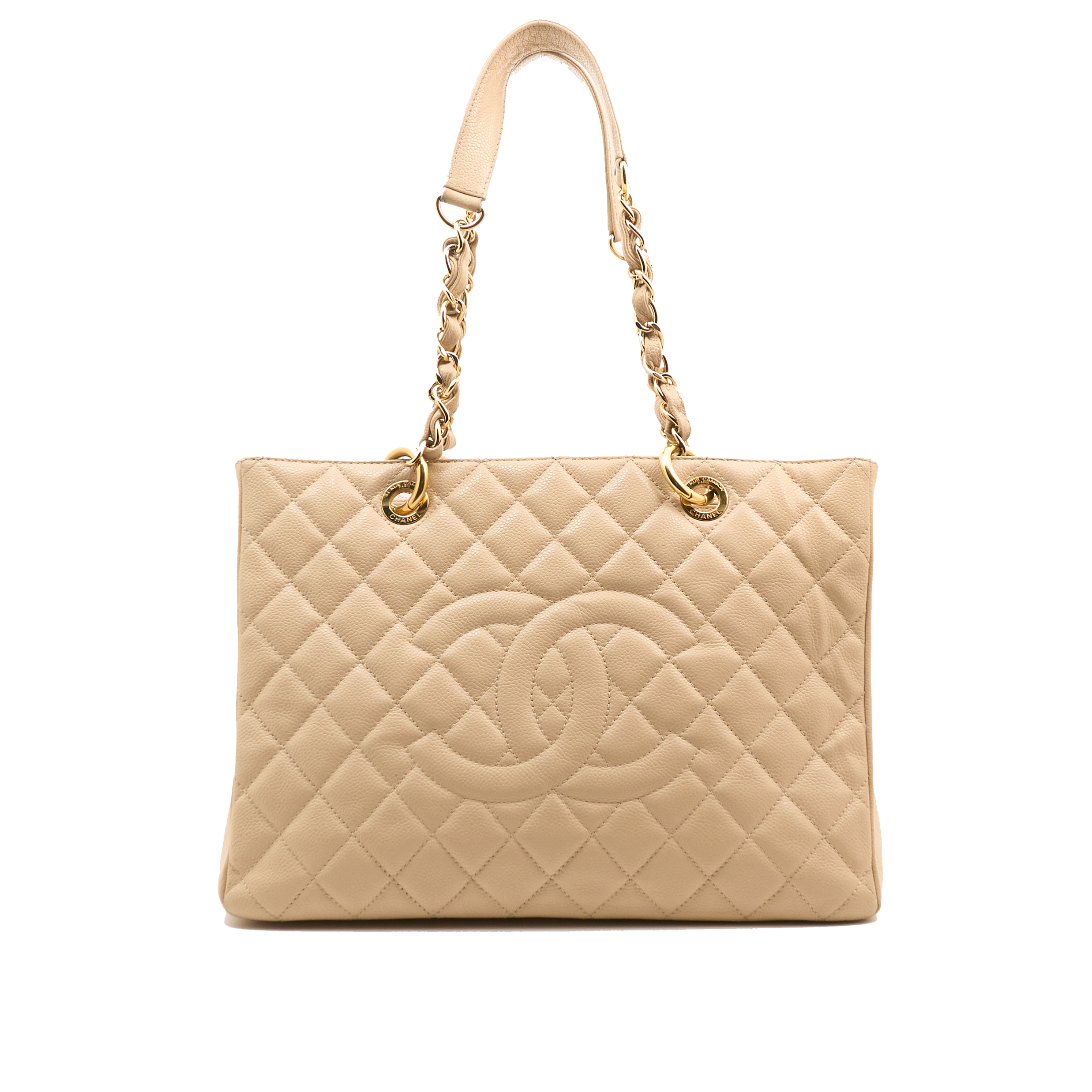 Chanel GST Beige Caviar GHW
