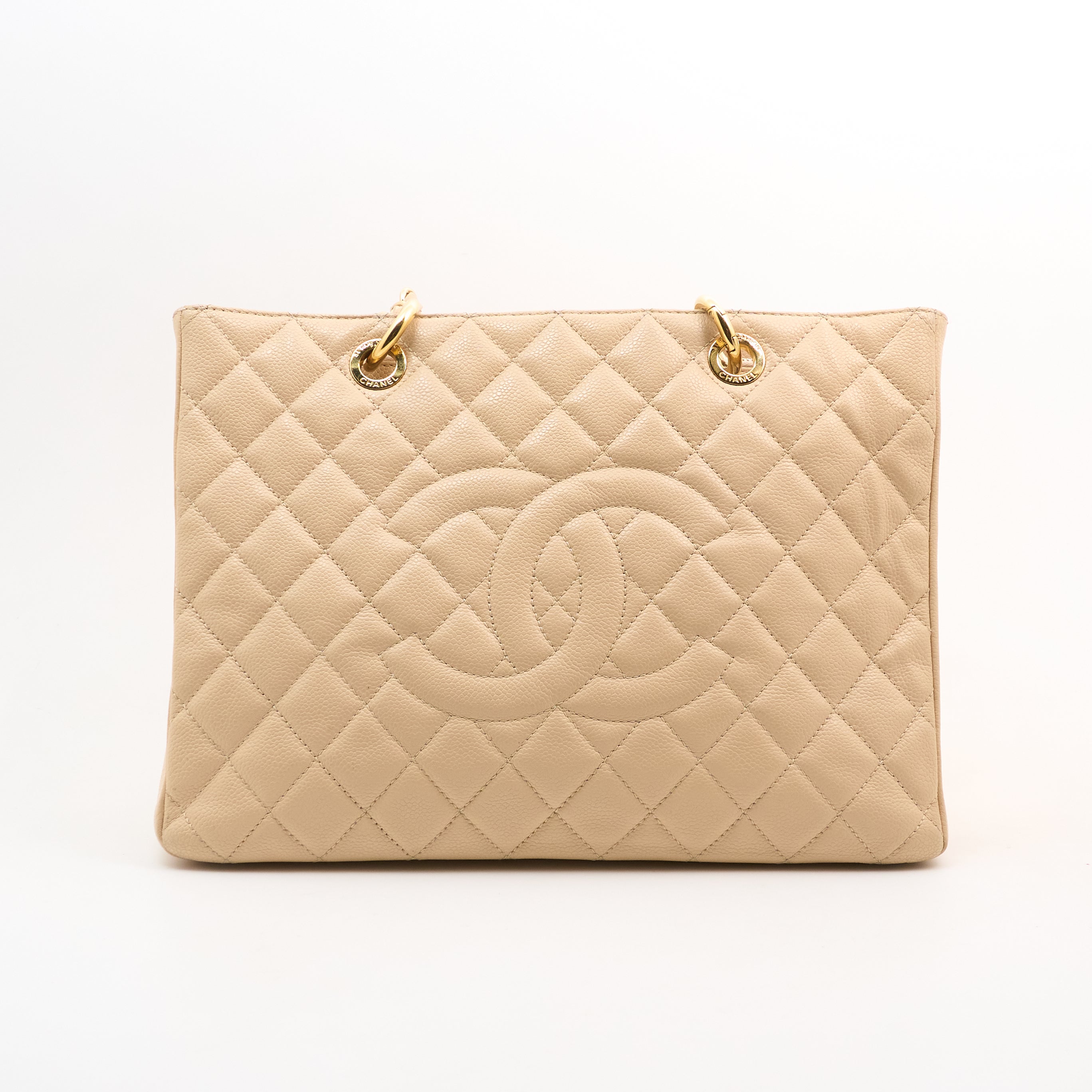 Chanel GST Beige Caviar GHW