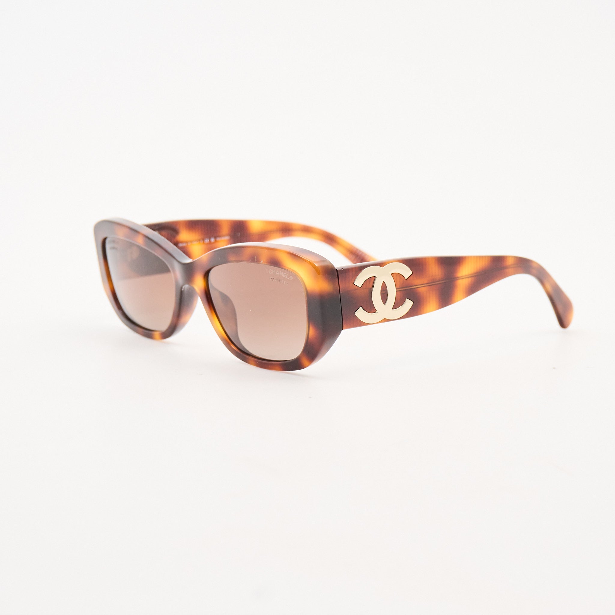 Chanel Havana Pillow CC Sunglasses