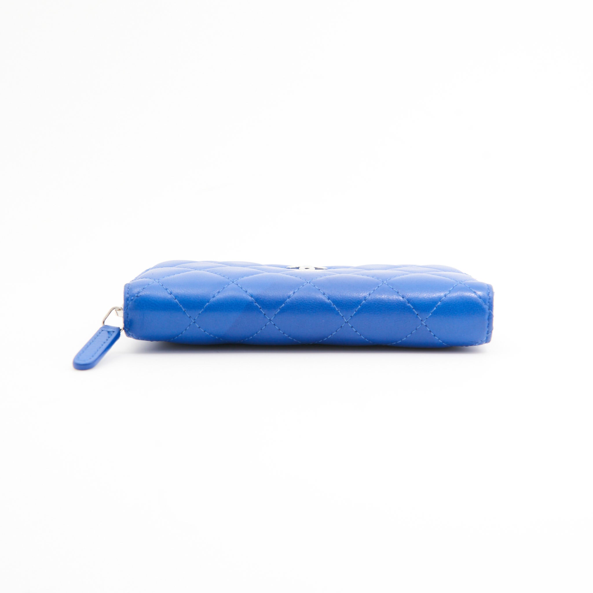 Chanel Lambskin Wallet in Blue SHW