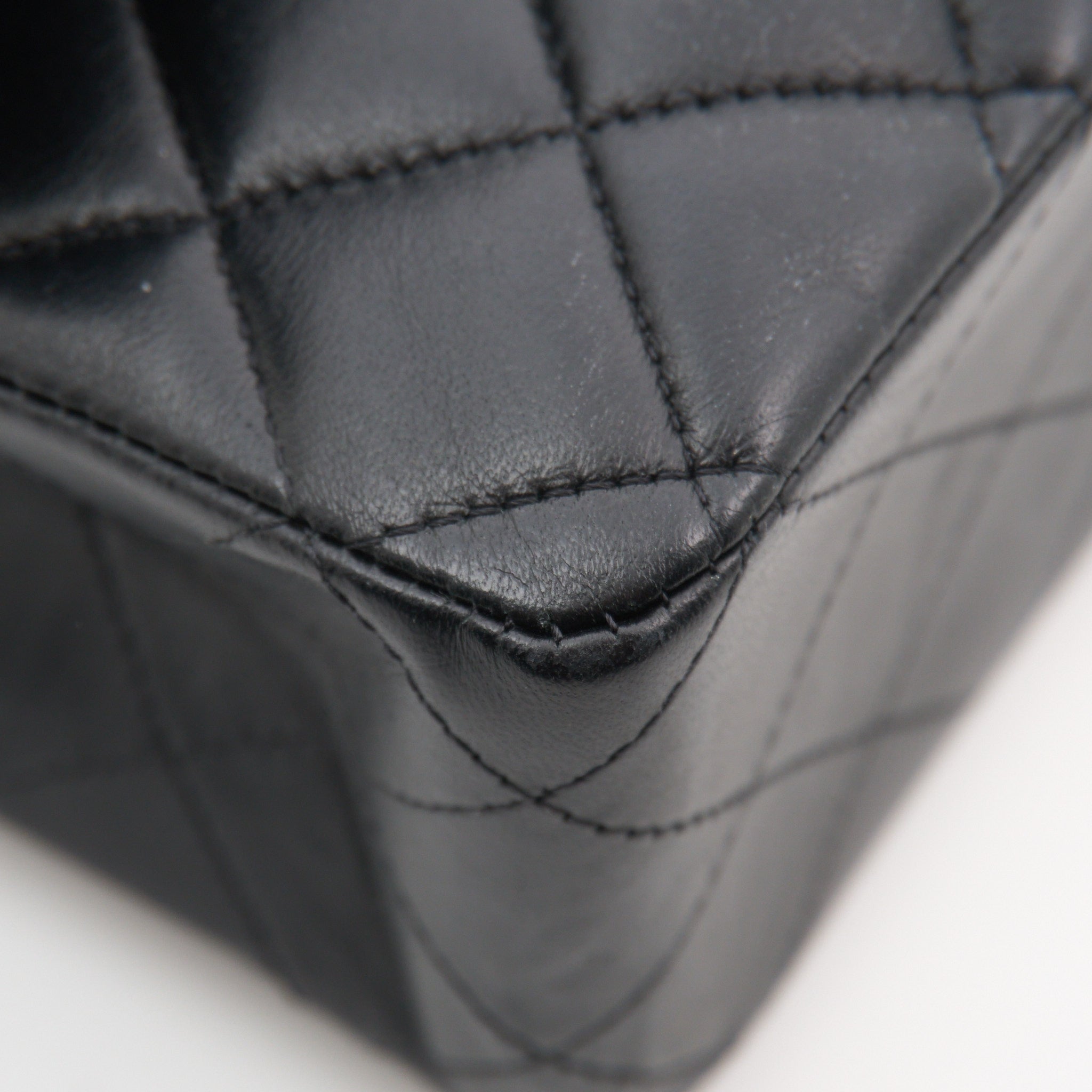 Chanel Medium Classic Black Lambskin Double Flap Bag