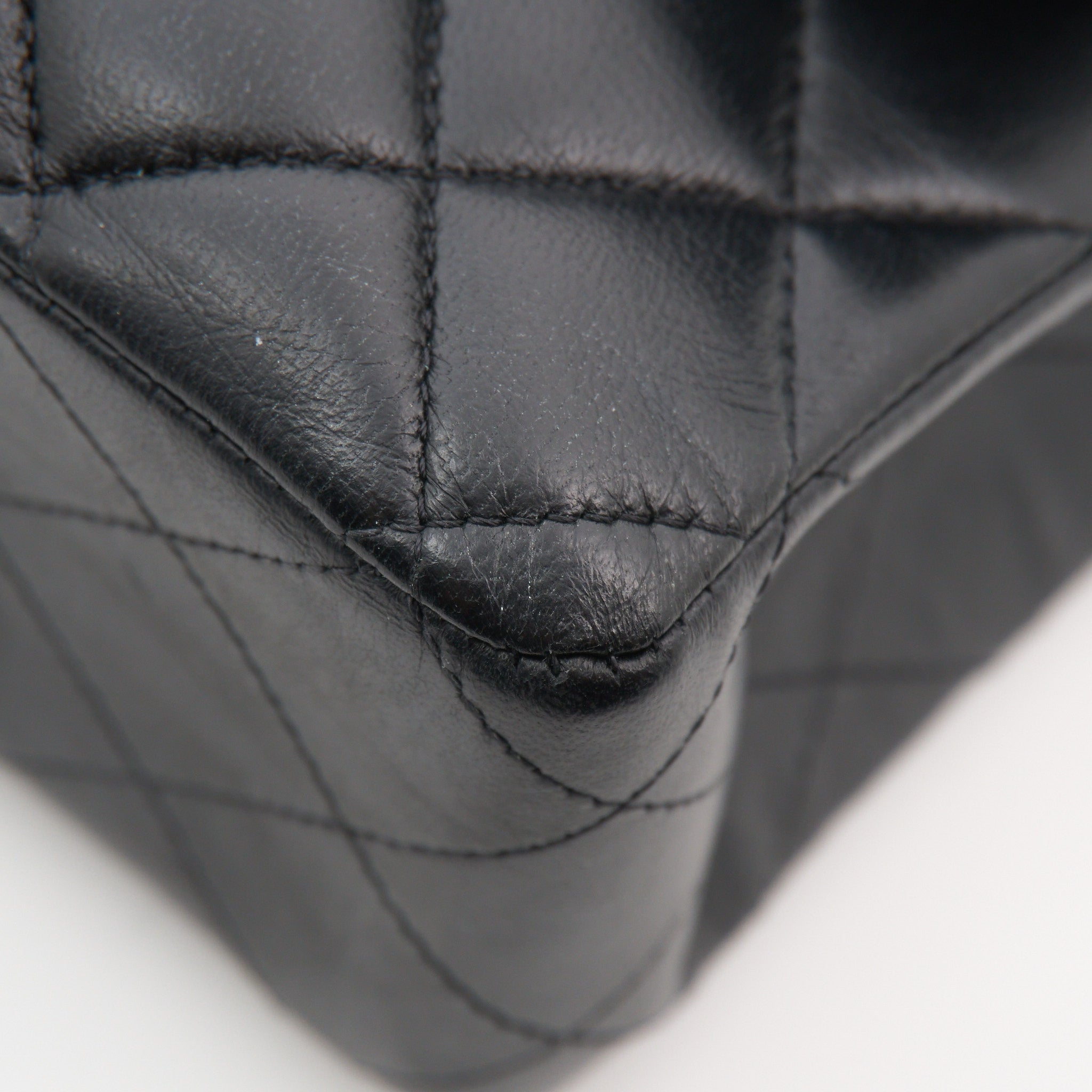 Chanel Medium Classic Black Lambskin Double Flap Bag