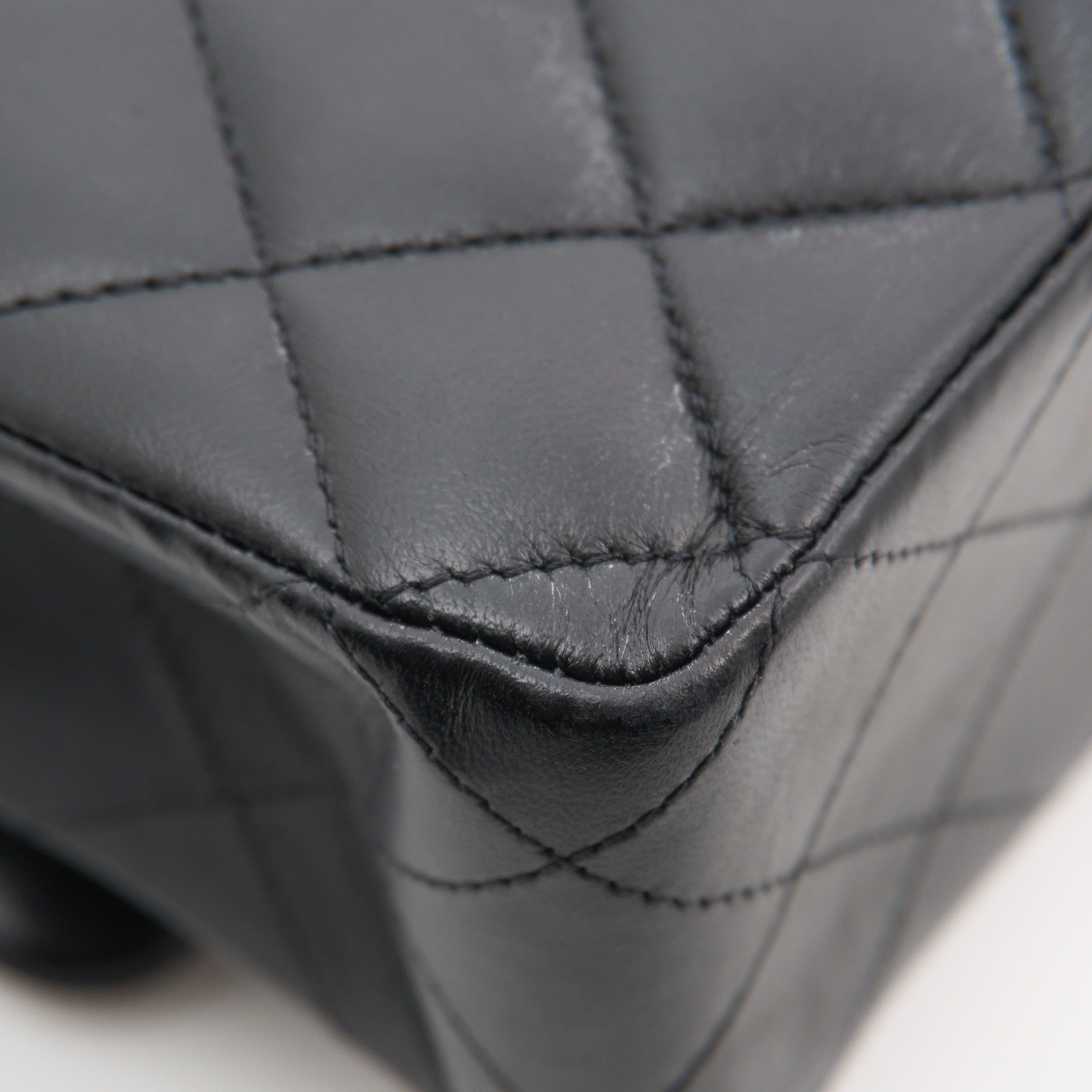 Chanel Medium Classic Black Lambskin Double Flap Bag