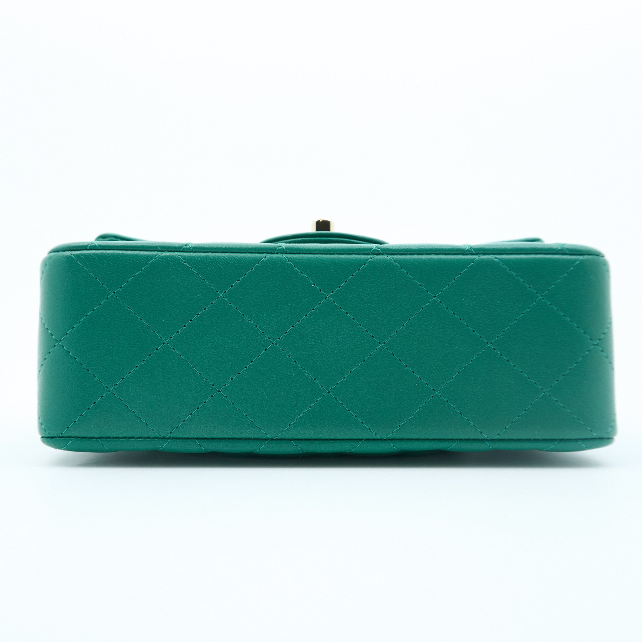 Chanel Mini Top Handle Classic Flap Bag LGHW