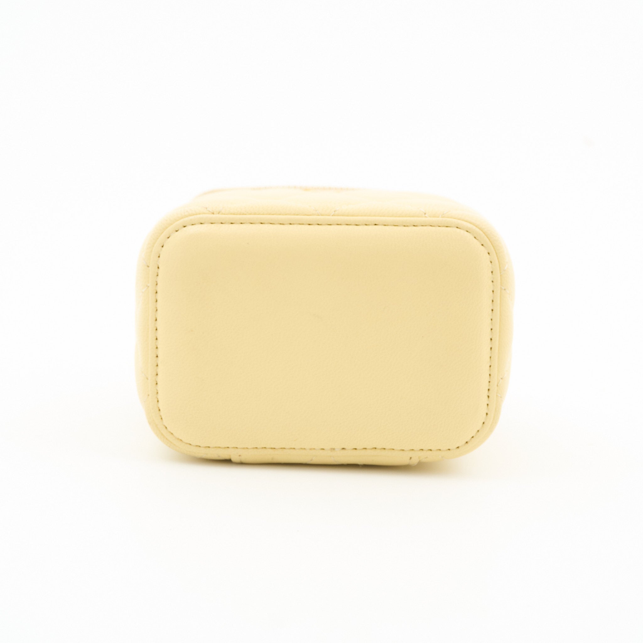 Chanel Pearl Crush Mini Yellow Vanity Case GHW