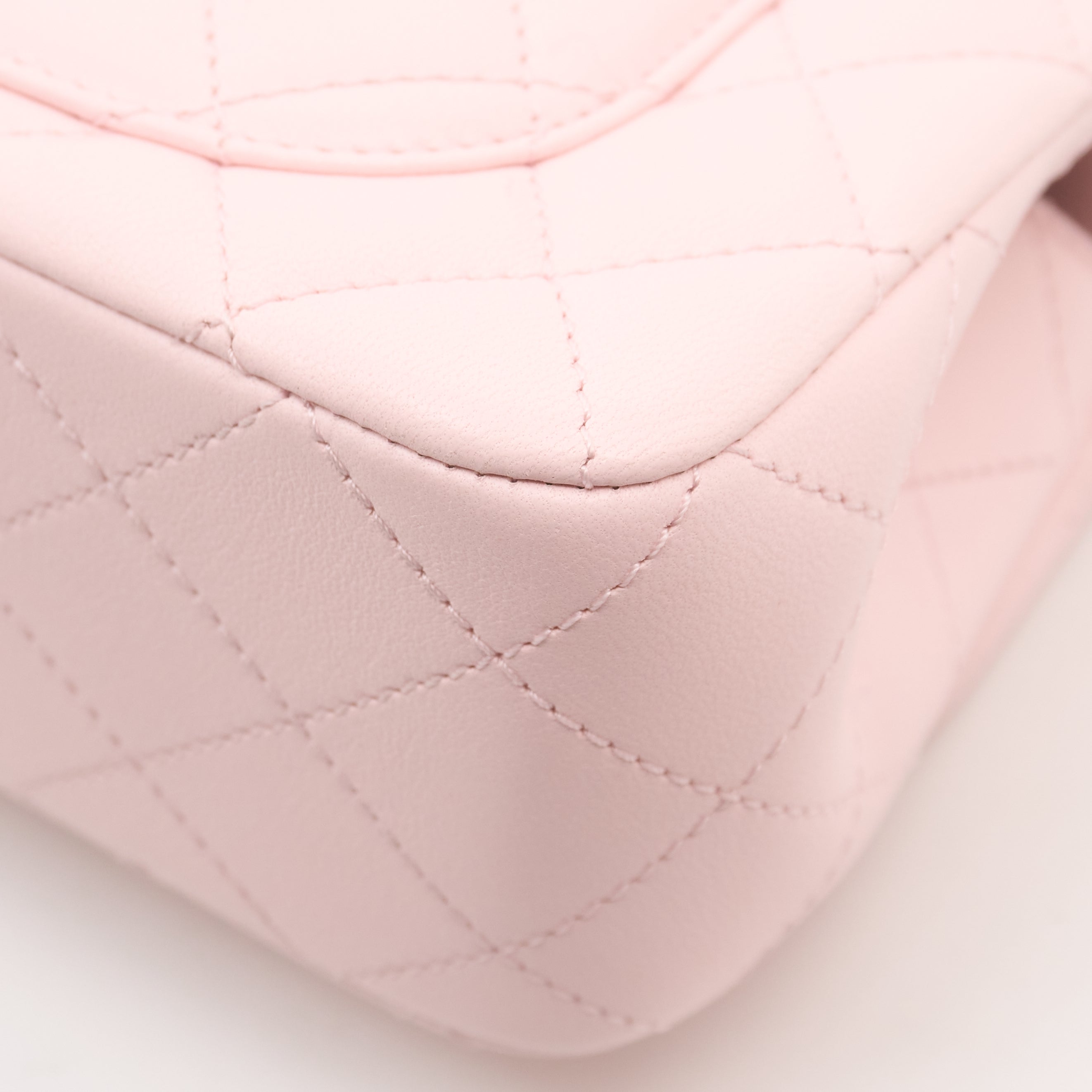 Chanel Pink Lambskin Pearl Crush Mini Flap Bag GHW