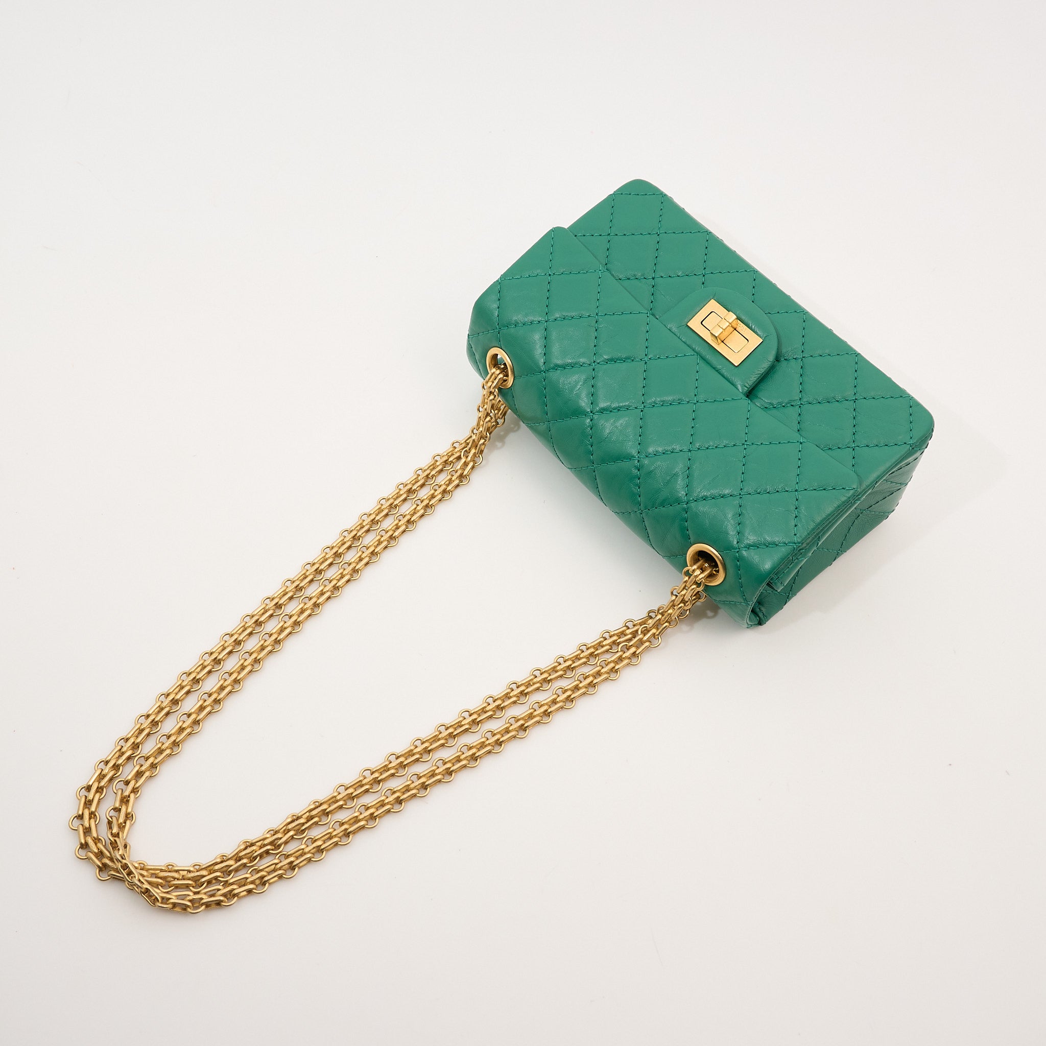 Chanel Re-Issue 2.55 Green Bag
