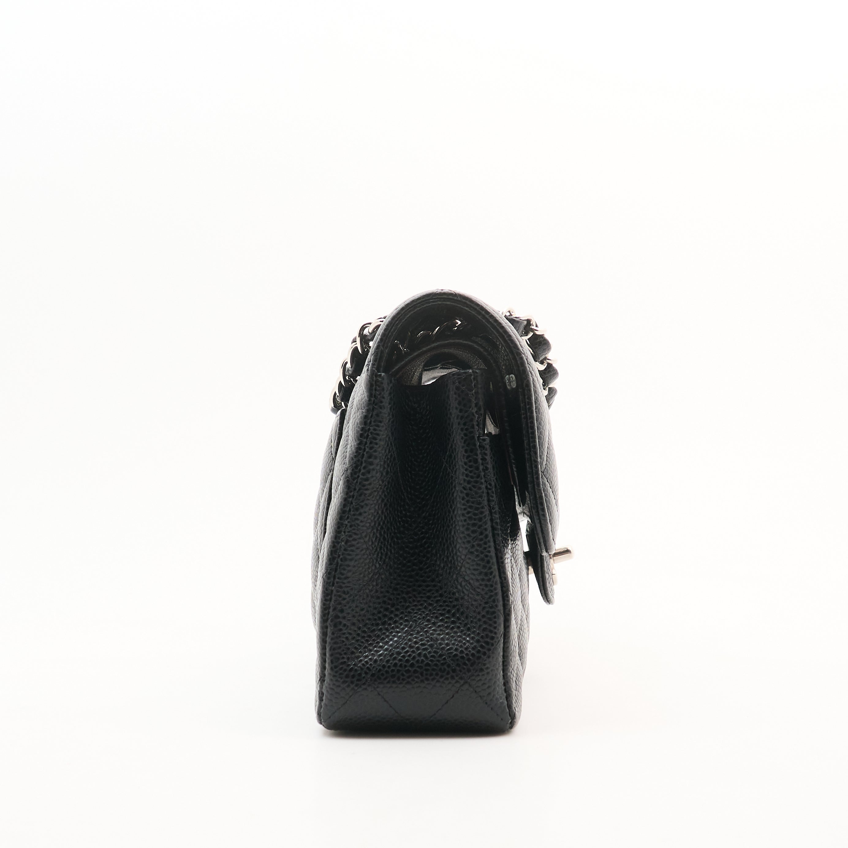 Chanel Small Classic Double Flap Black Caviar SHW
