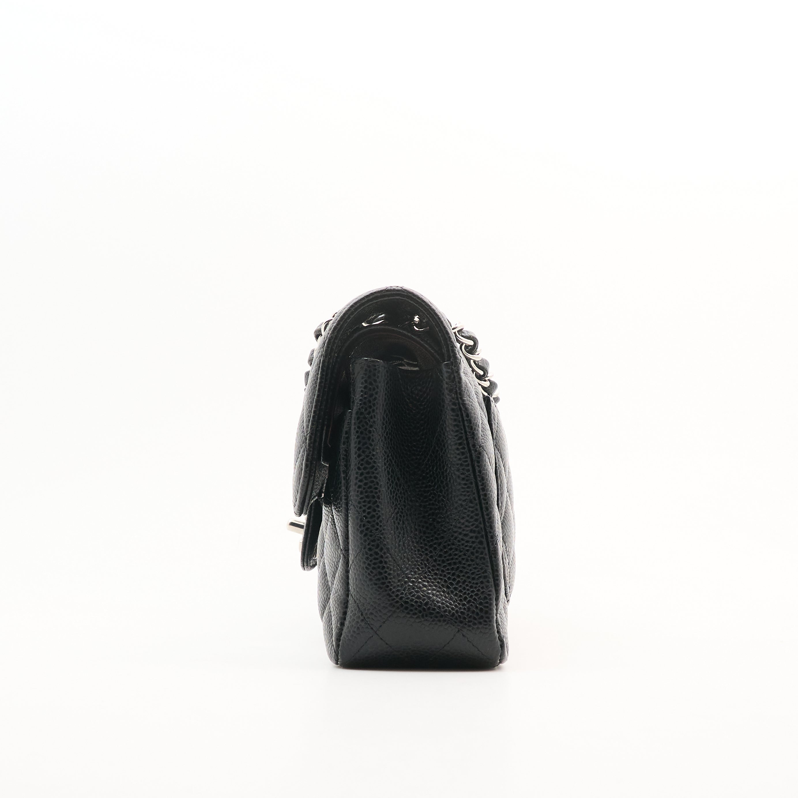 Chanel Small Classic Double Flap Black Caviar SHW