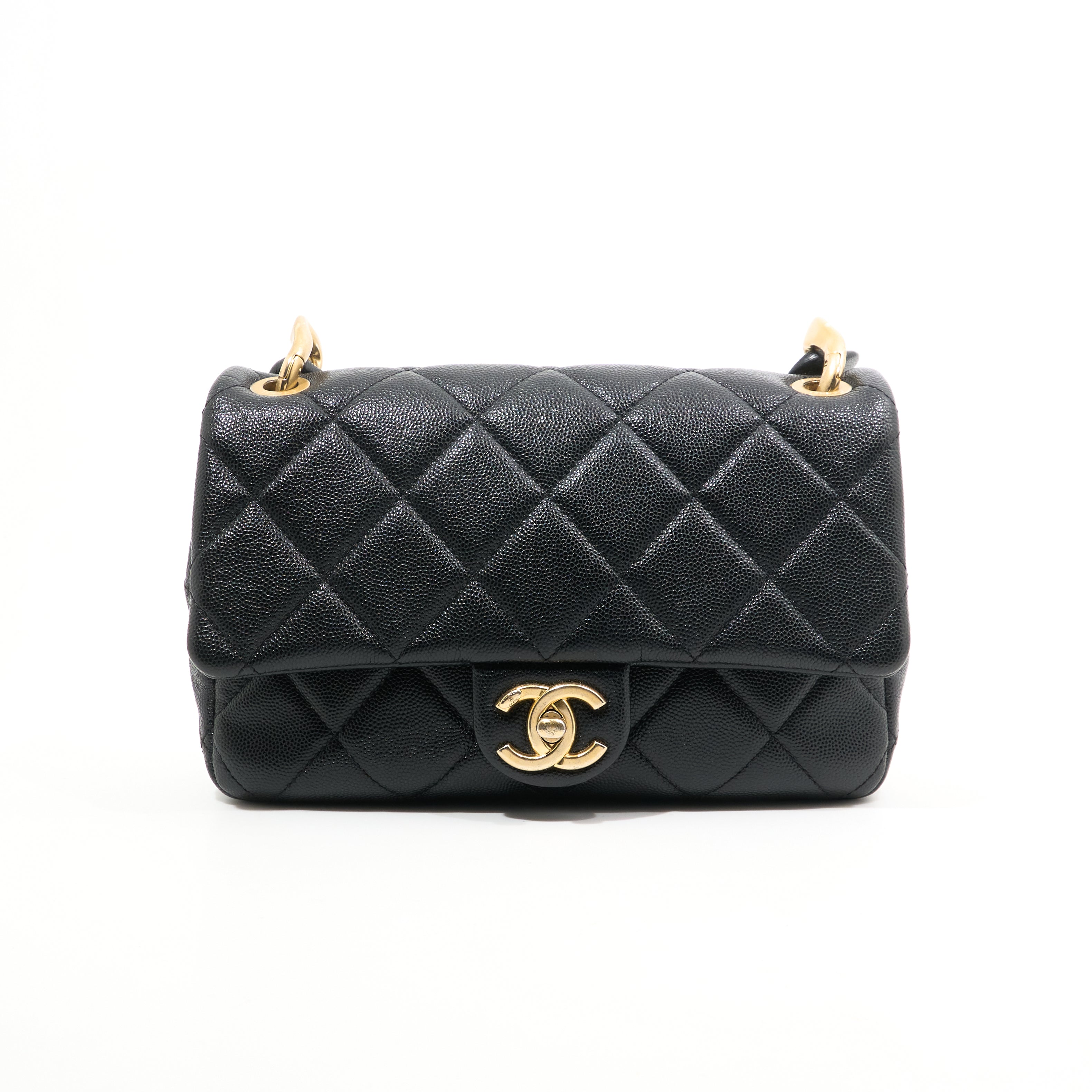 Chanel Funky Match Black Caviar Chain Bag GHW