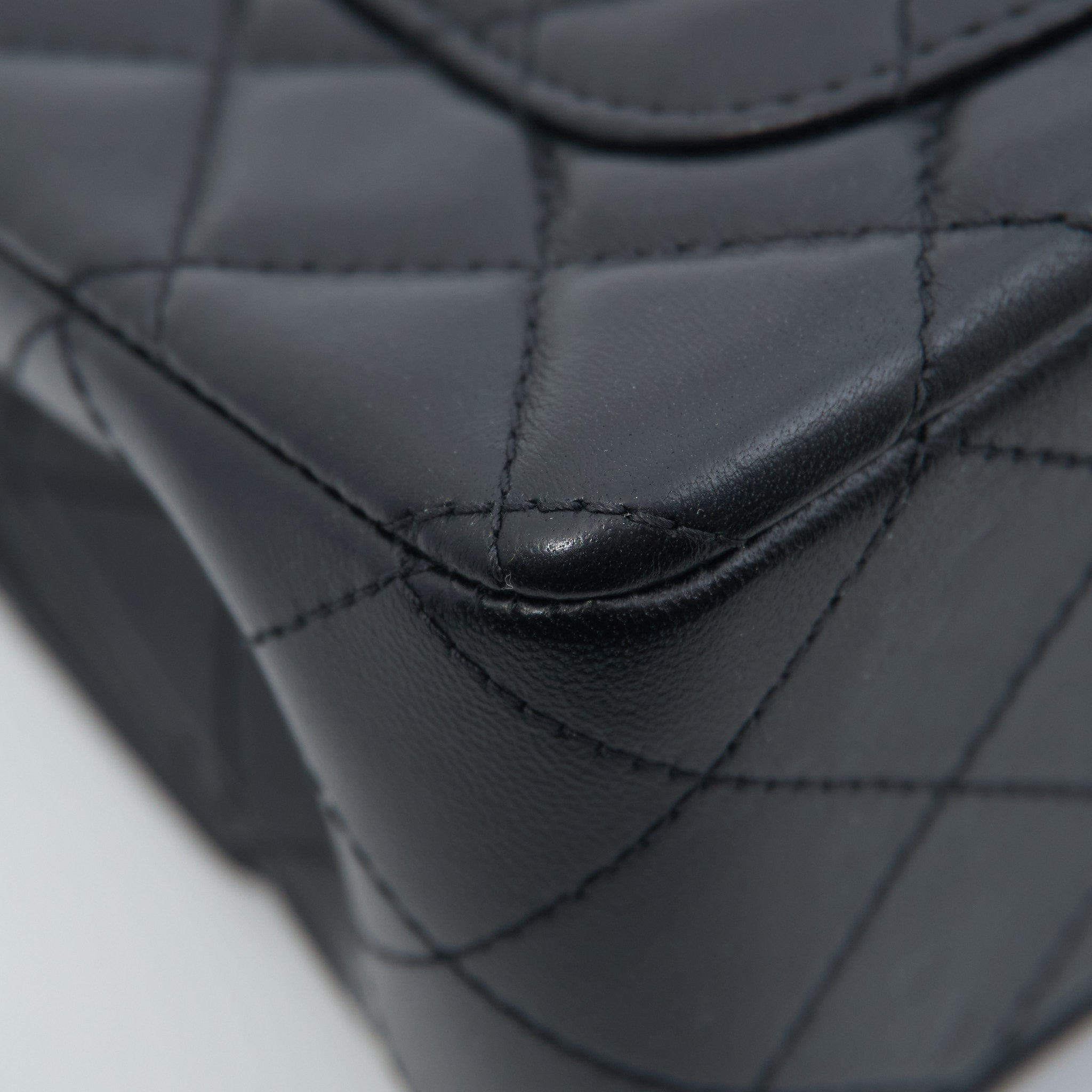 Chanel Mini Lambskin Rectangle Classic Flap Black SHW