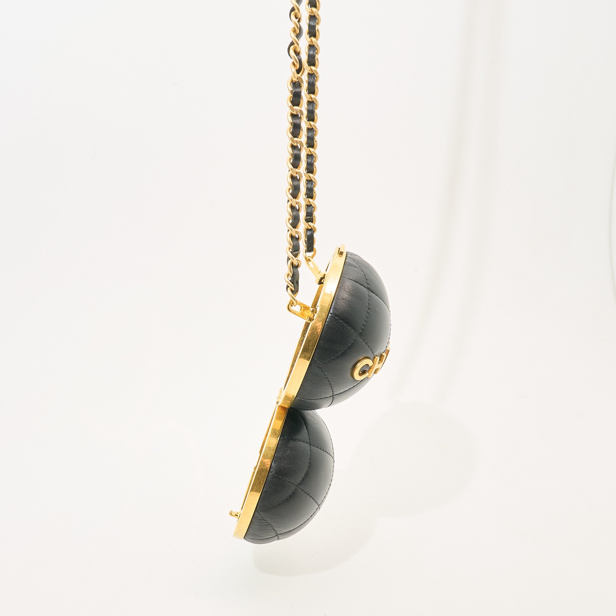 Chanel Sphere Minaudiere Crossbody Bag In Black