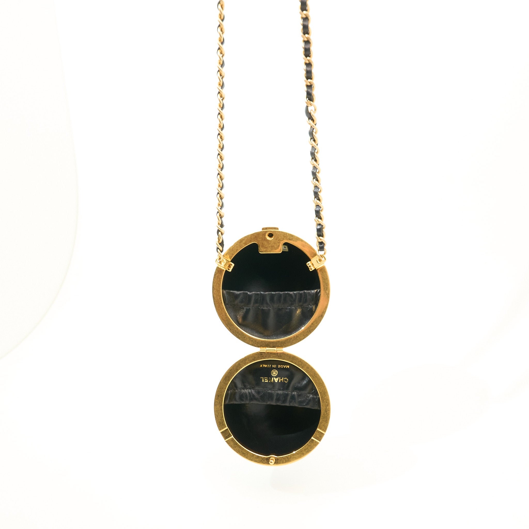 Chanel Sphere Minaudiere Crossbody Bag In Black