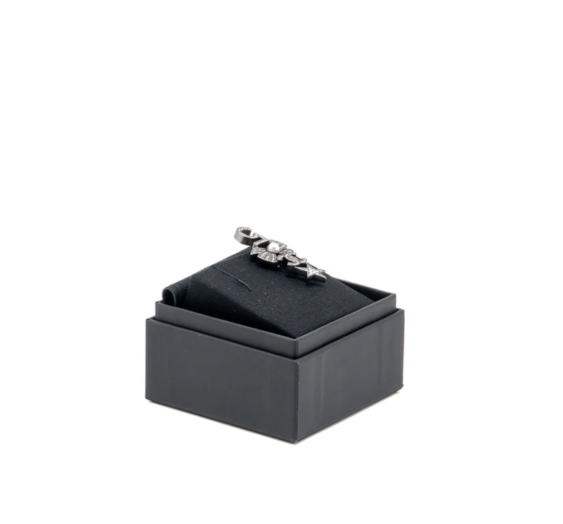 Chanel Star / No.5 / Ribbon Brooch With Crystal