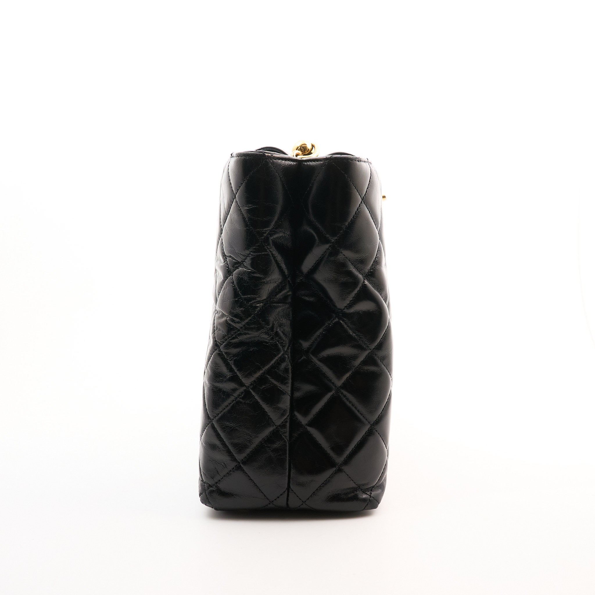 Chanel Quilted Black Tote GHW