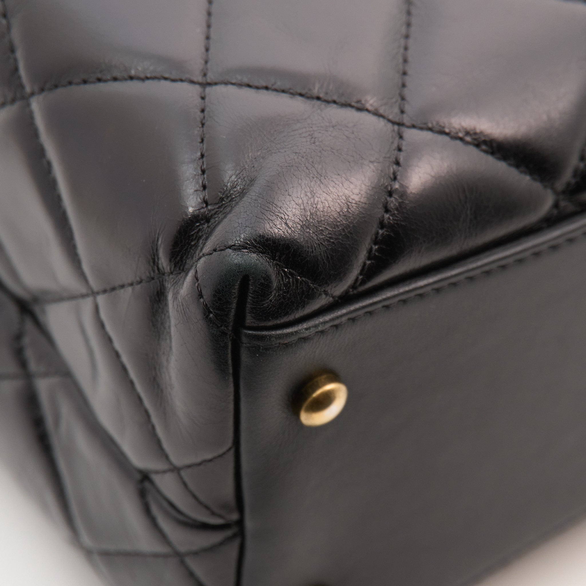 Chanel Quilted Black Tote GHW