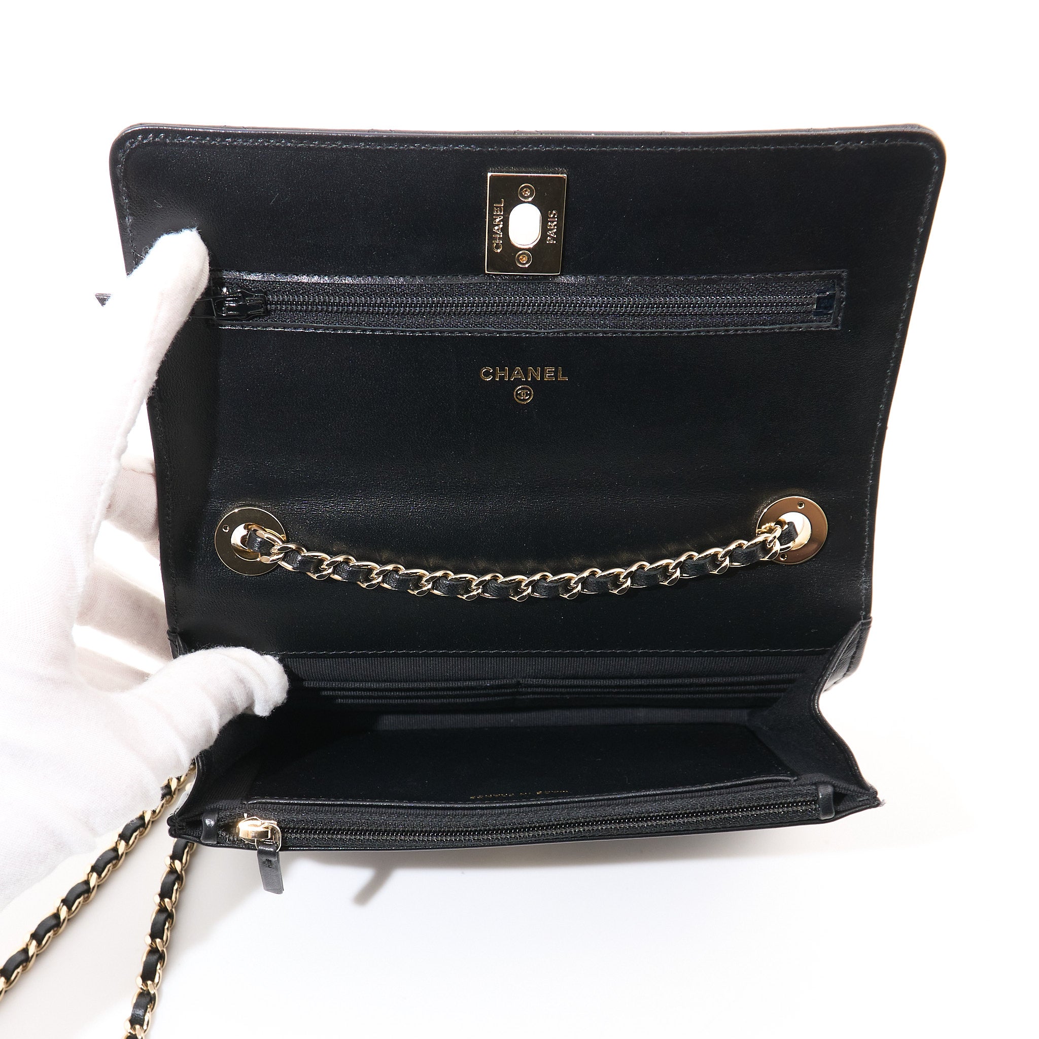Chanel Trendy WOC Black Lambskin GHW