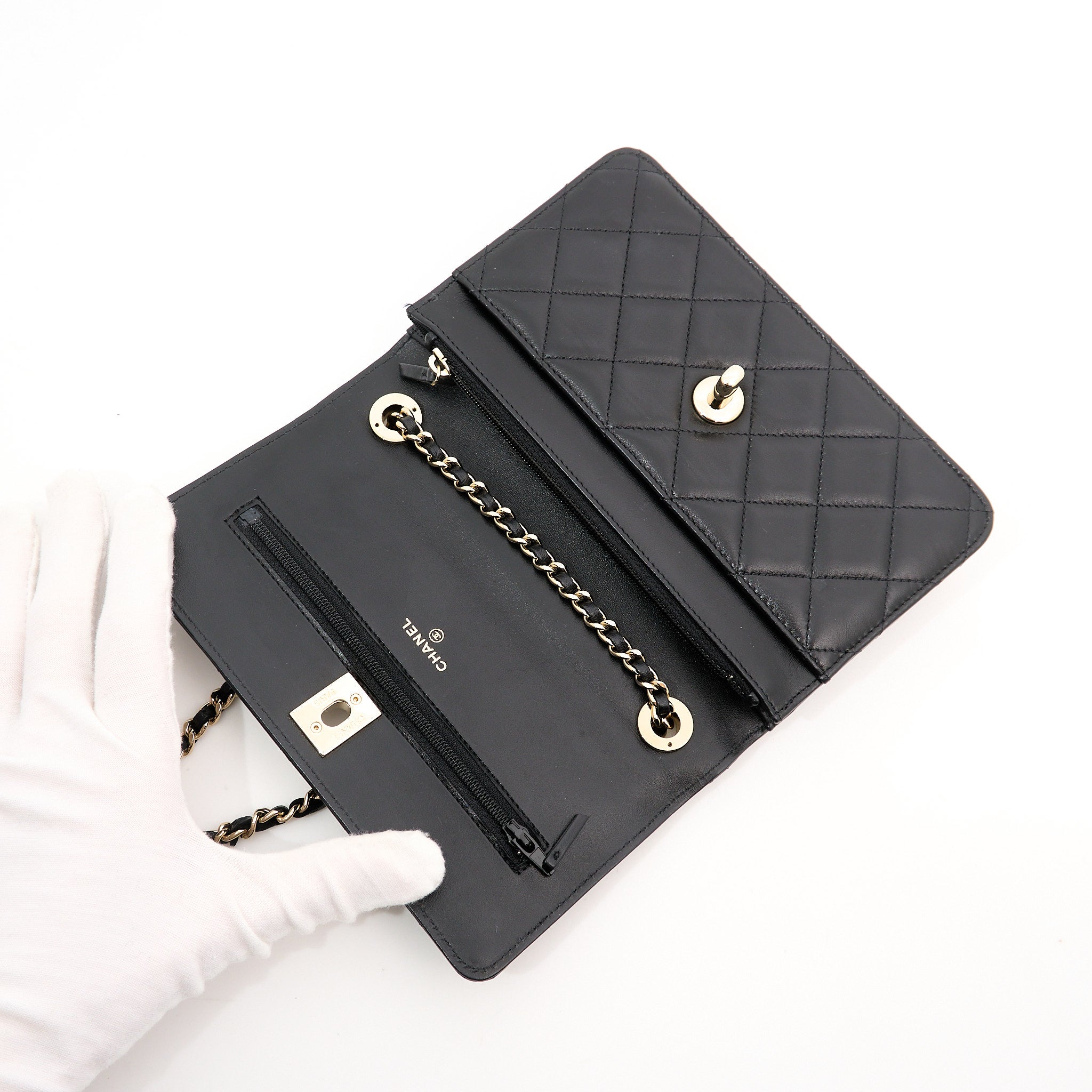 Chanel Trendy WOC Black Lambskin GHW