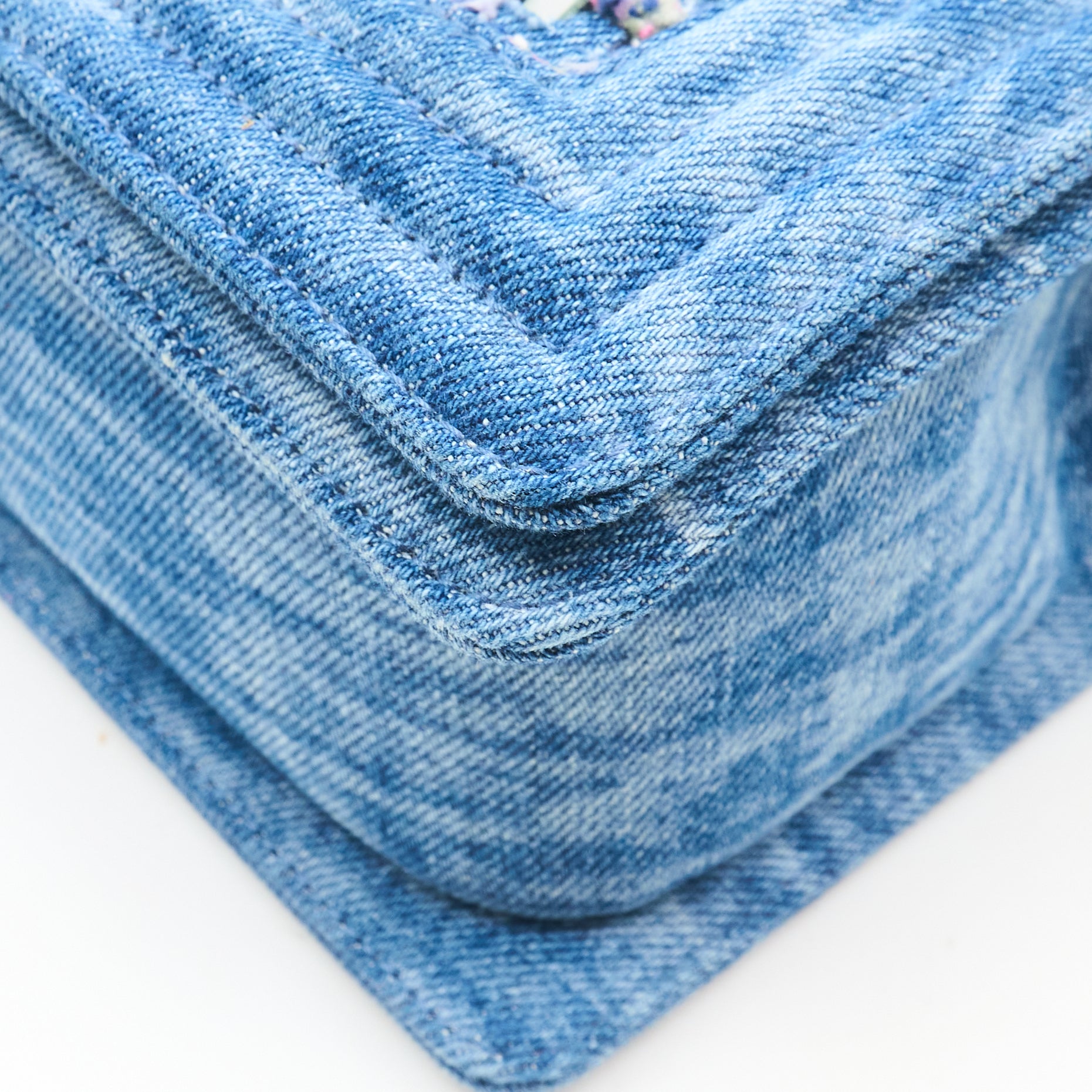 Chanel Denim & Tweed Boy Bag SHW