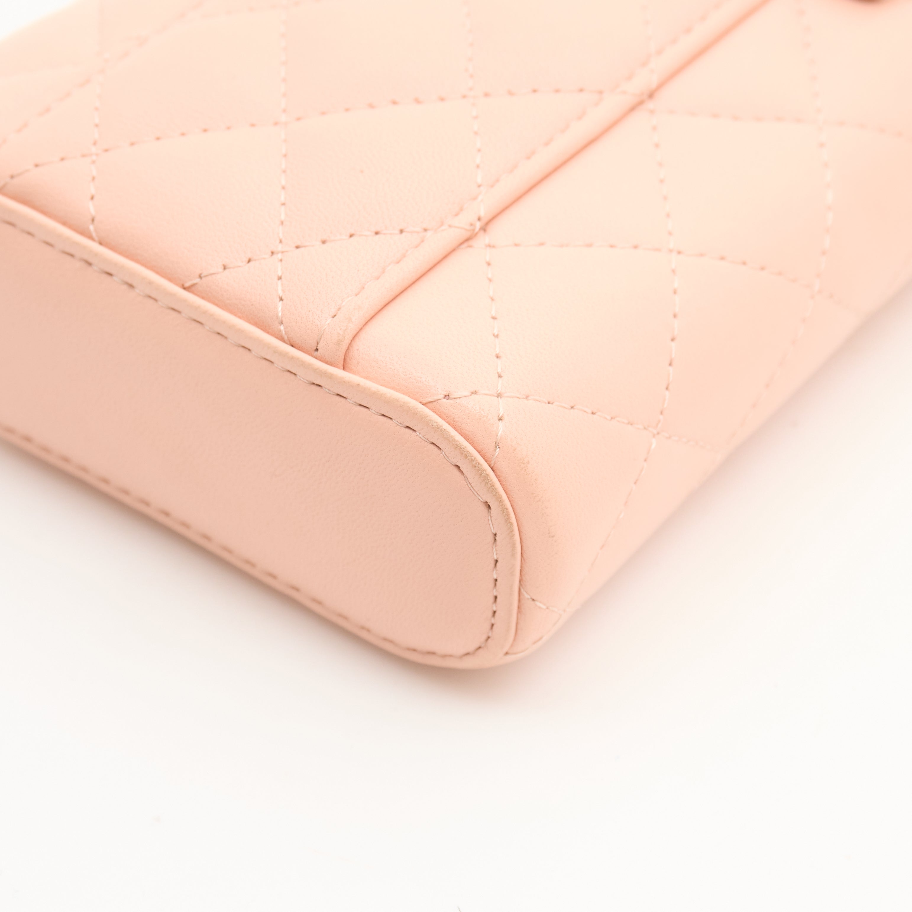 Chanel Vertical Vanity Case Pink Lambskin LGHW