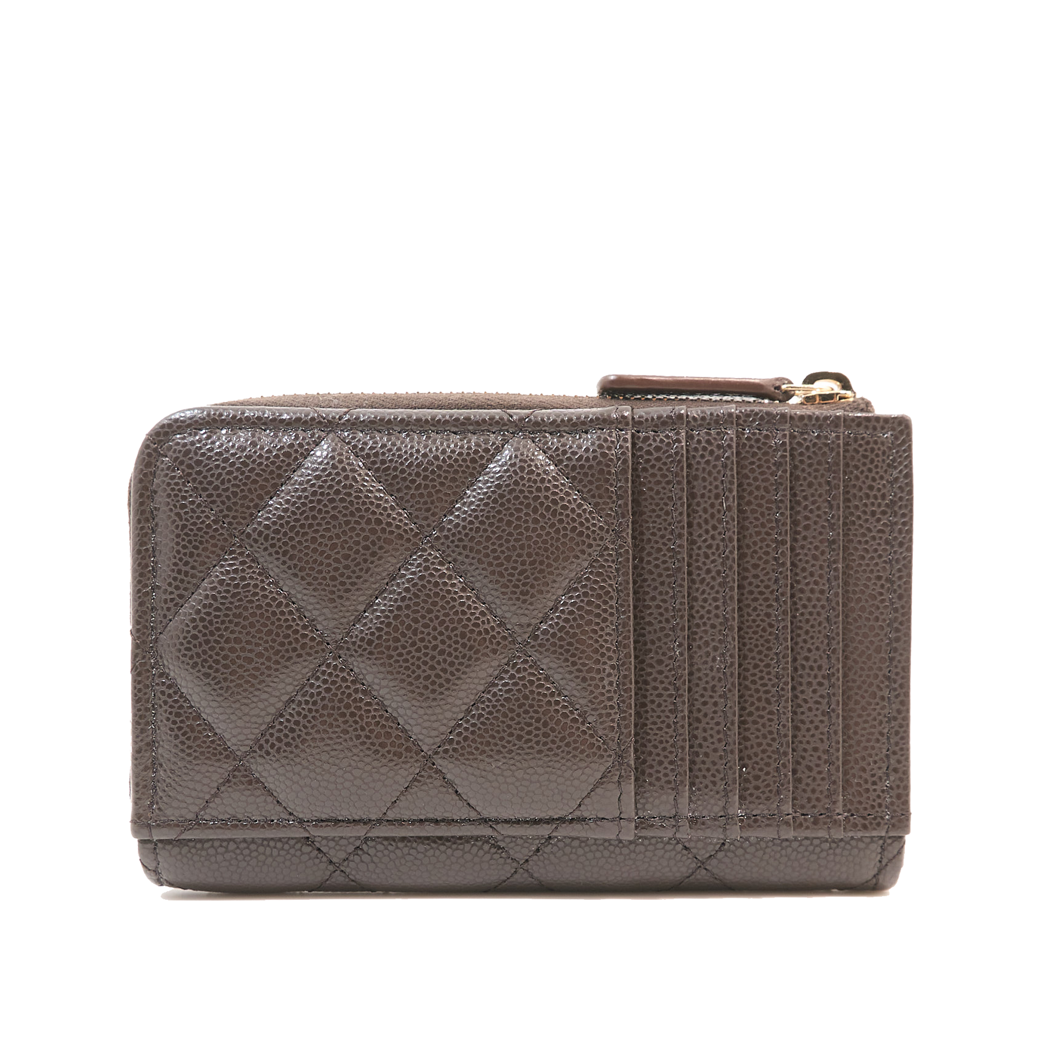 Chanel Brown Caviar Wallet LGHW
