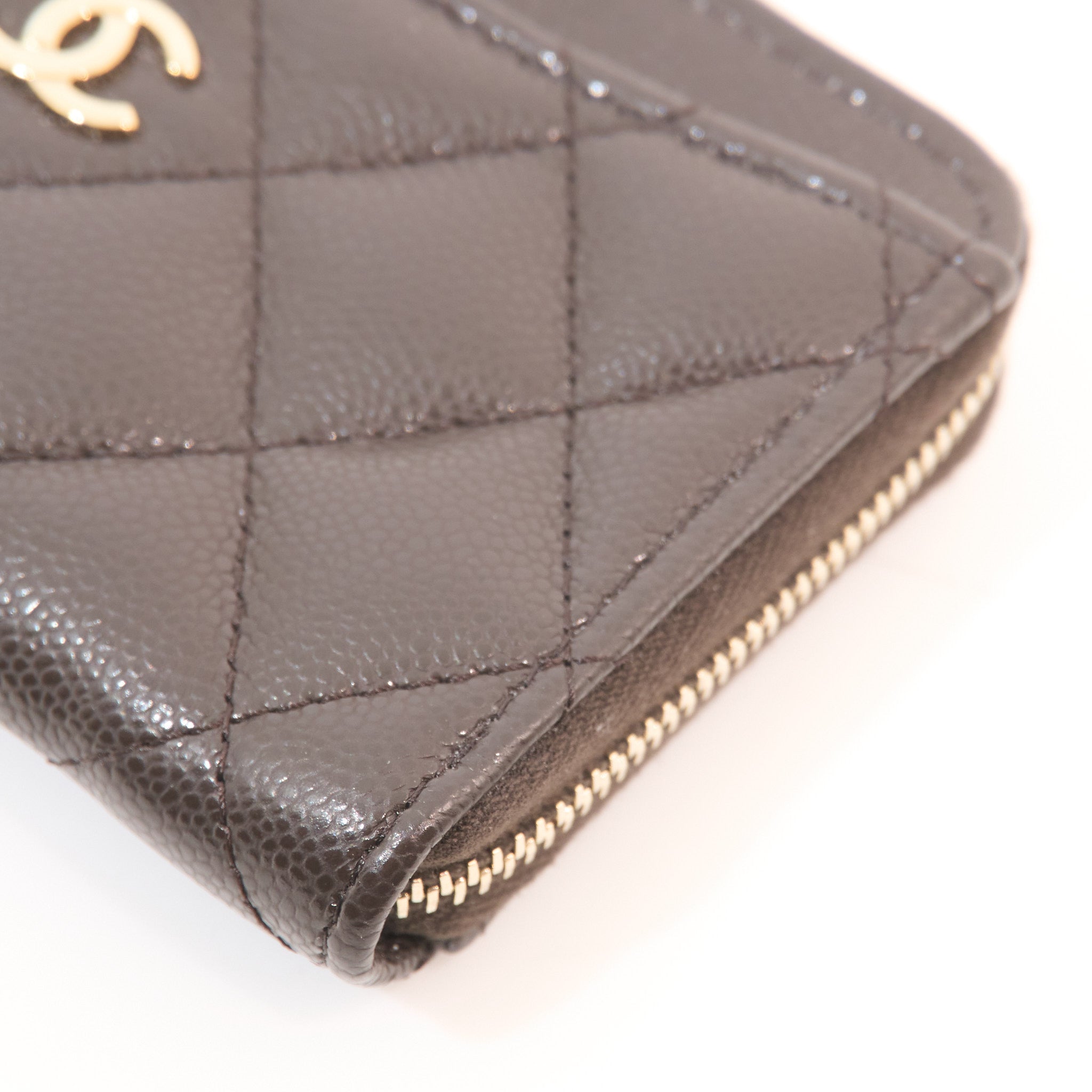 Chanel Brown Caviar Wallet LGHW