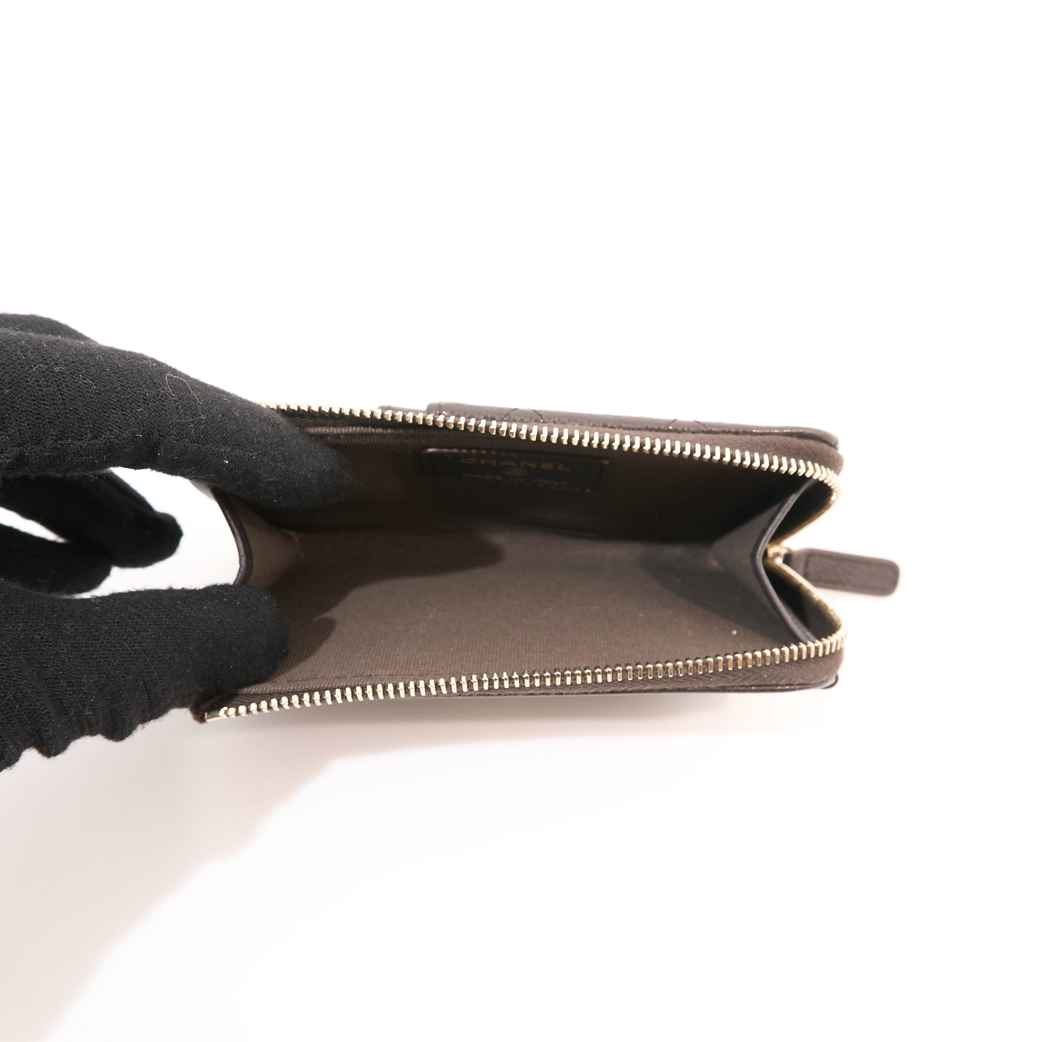 Chanel Brown Caviar Wallet LGHW