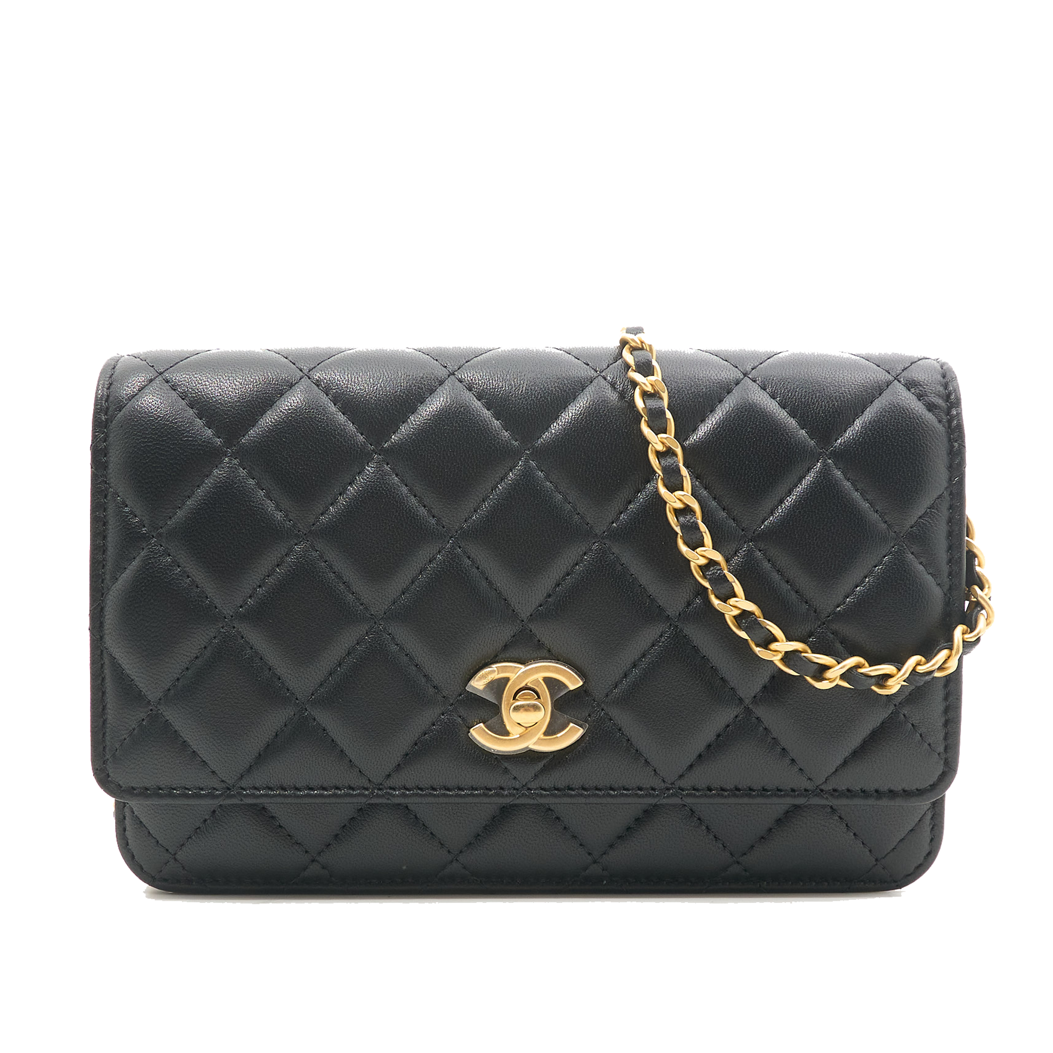 Chanel Wallet on Chain WOC Pearl Crush Black Lambskin GHW