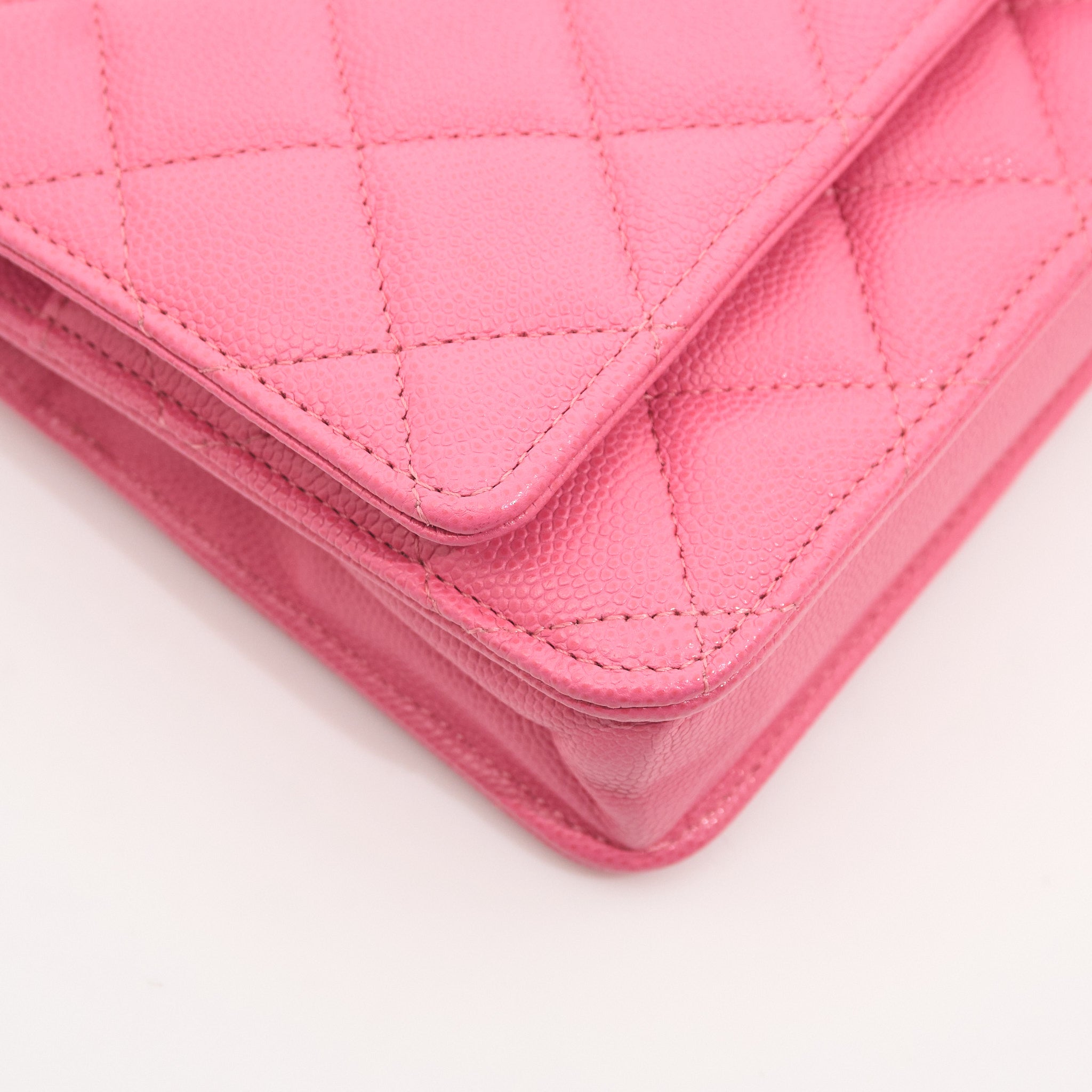 Chanel Classic Wallet on Chain Pink Caviar LGHW