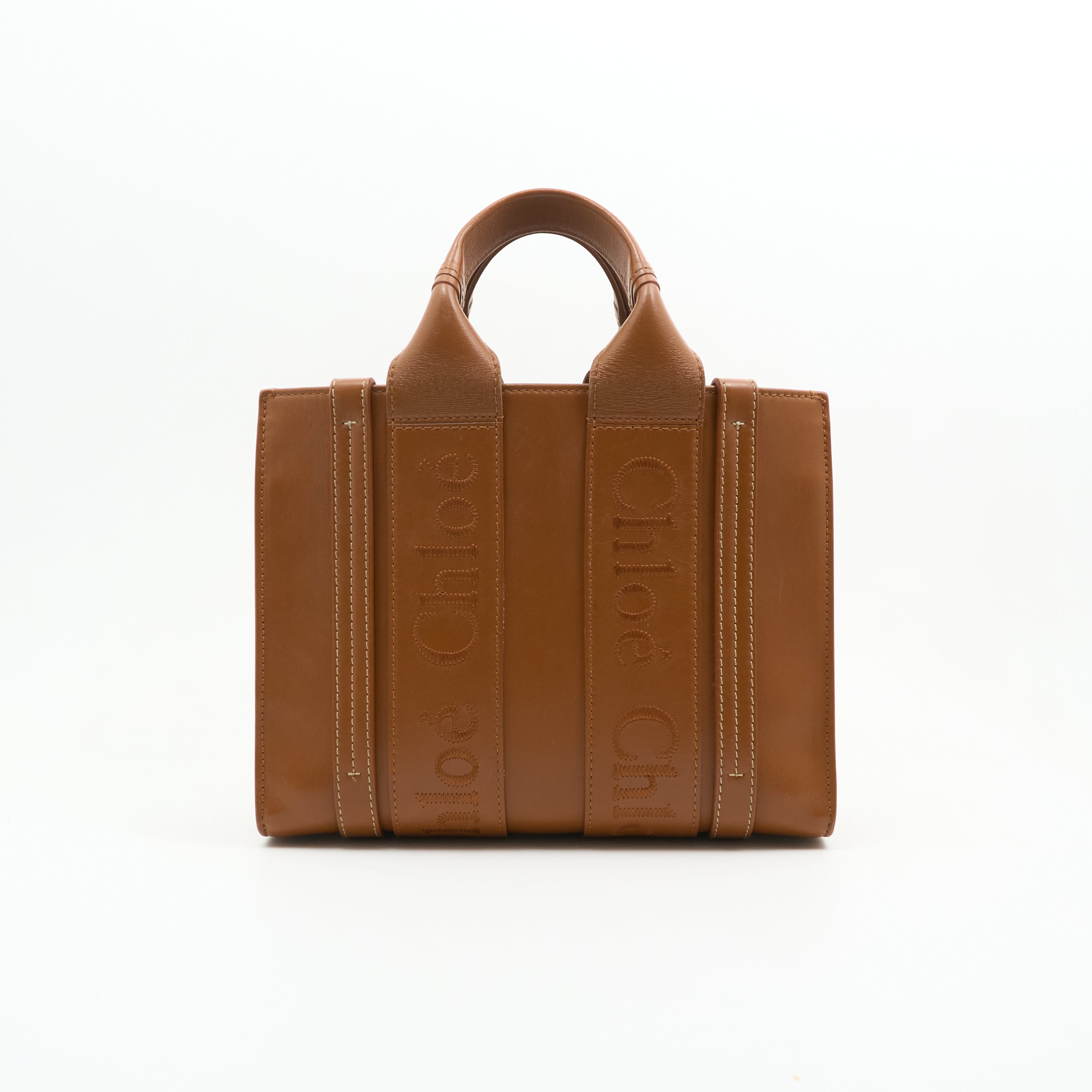 Chloe Small Woody Bag In Caramel Leather
