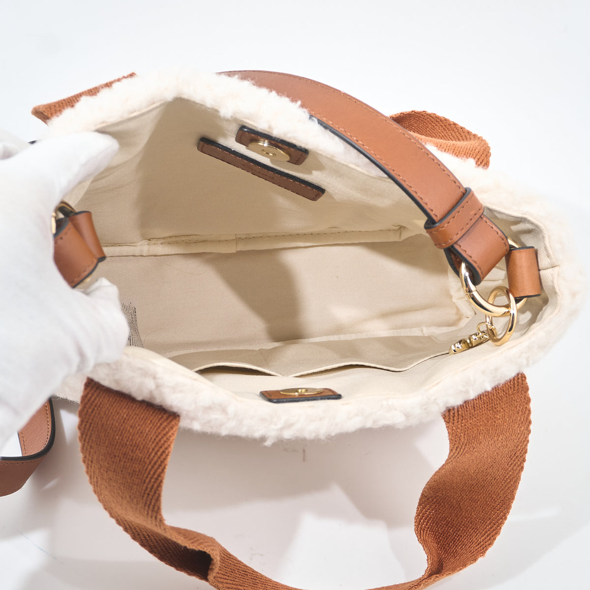 Chloe Teddy Shoulder Tote