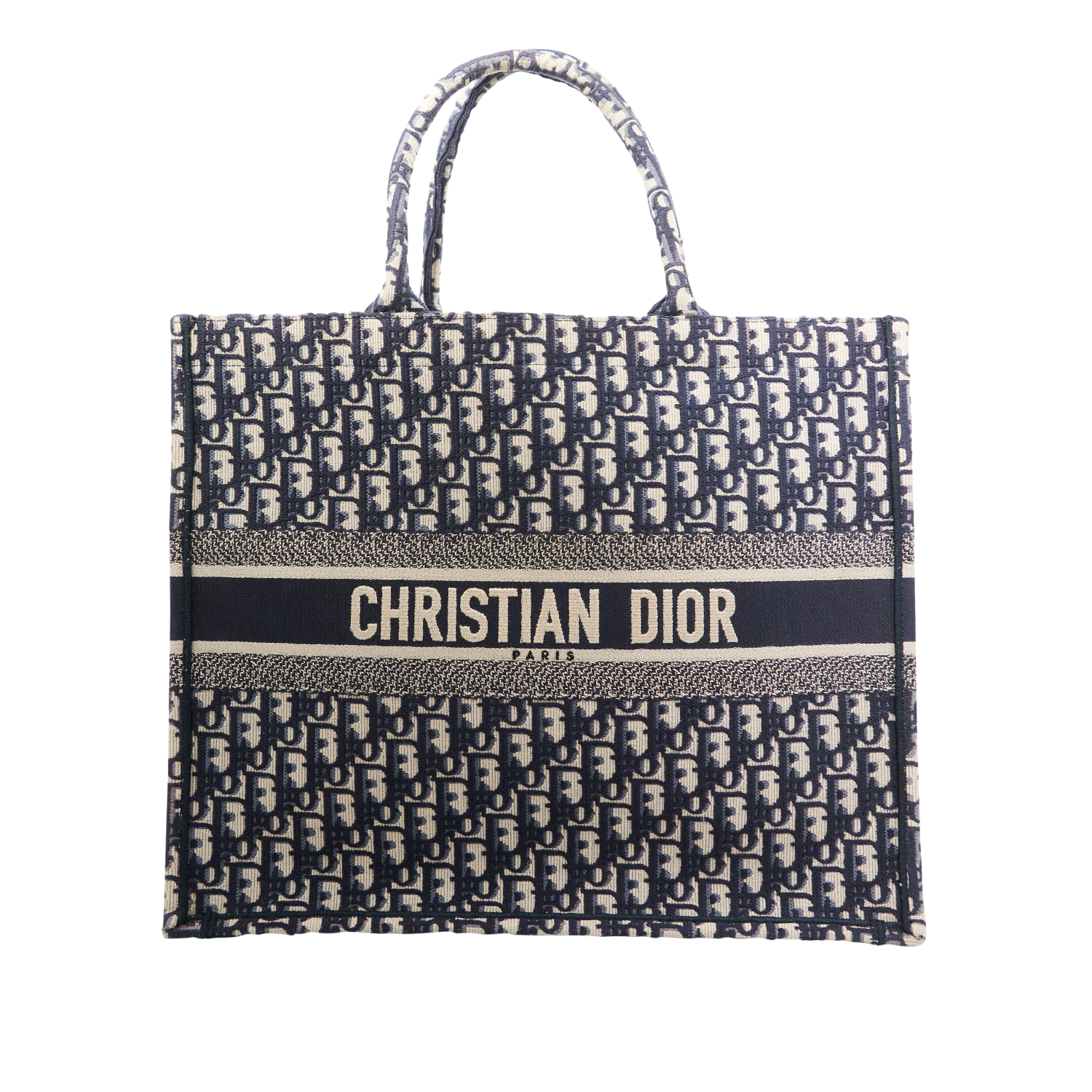 Dior Book Tote in Blue Oblique Jacquard