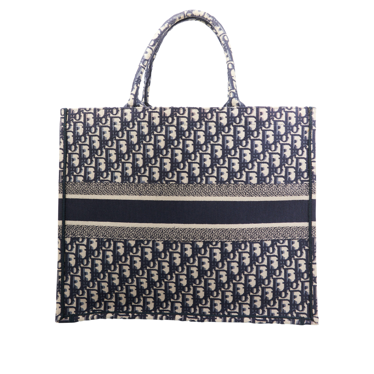 Dior Book Tote in Blue Oblique Jacquard