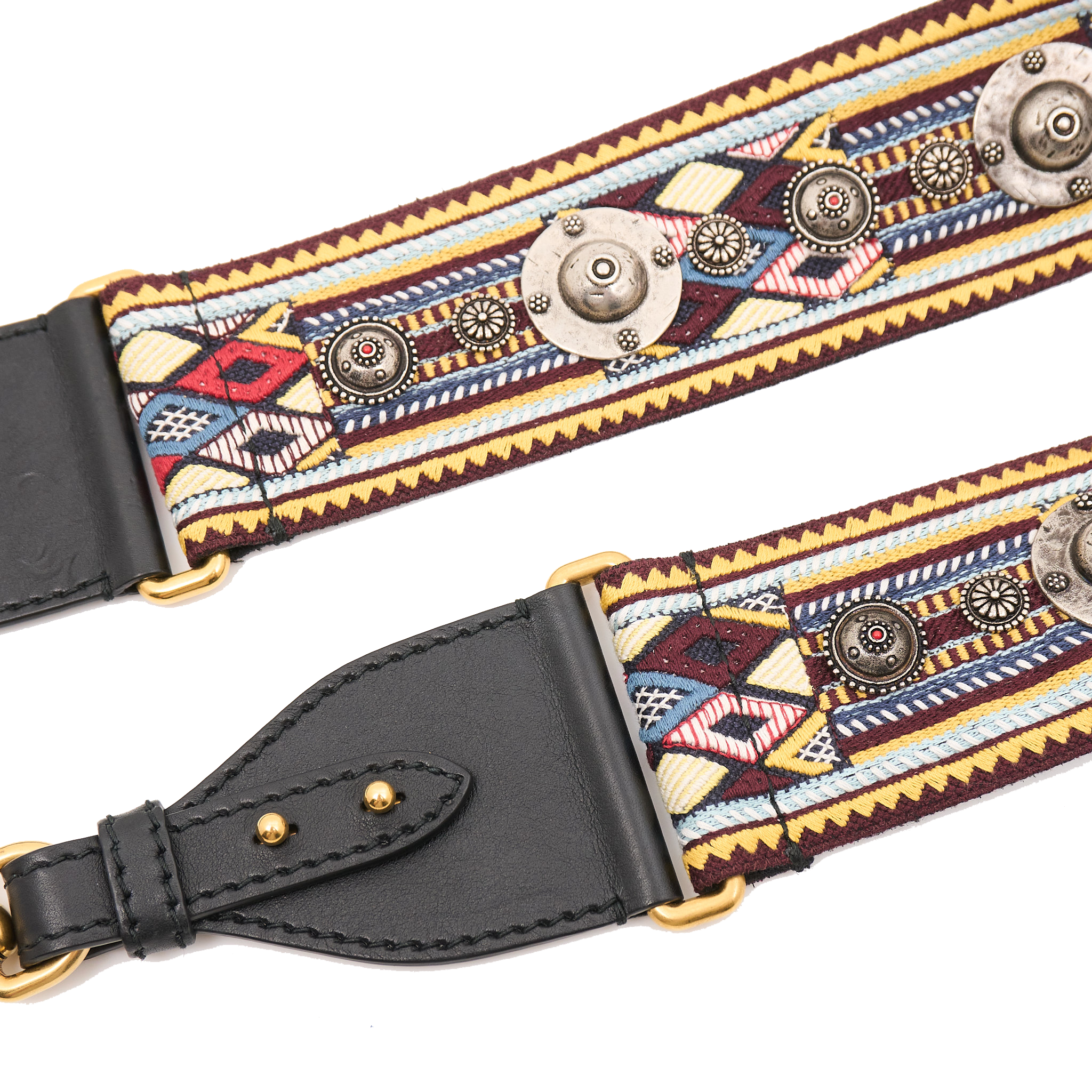 Christian Dior Embroidered Reversible Bag Strap