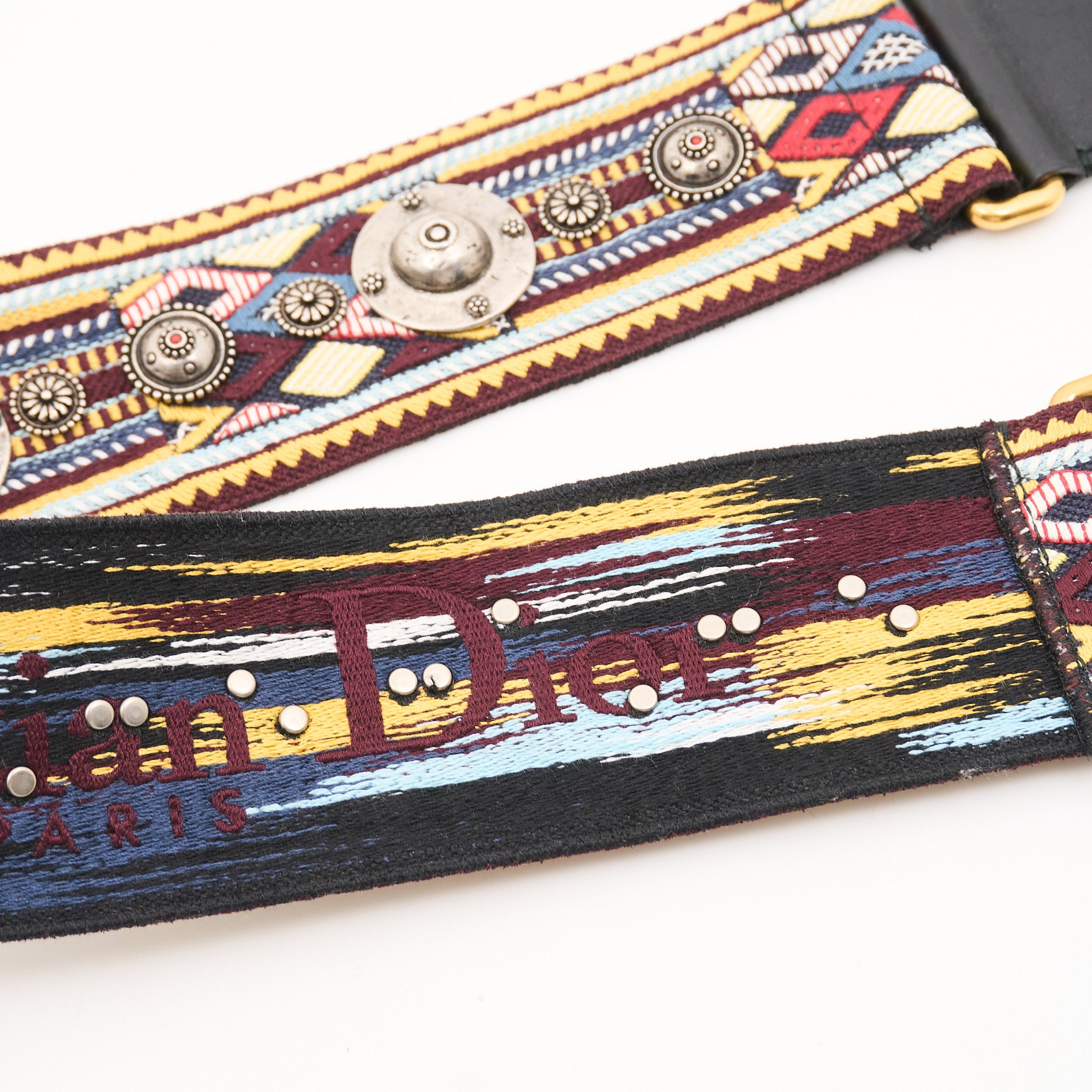 Christian Dior Embroidered Reversible Bag Strap