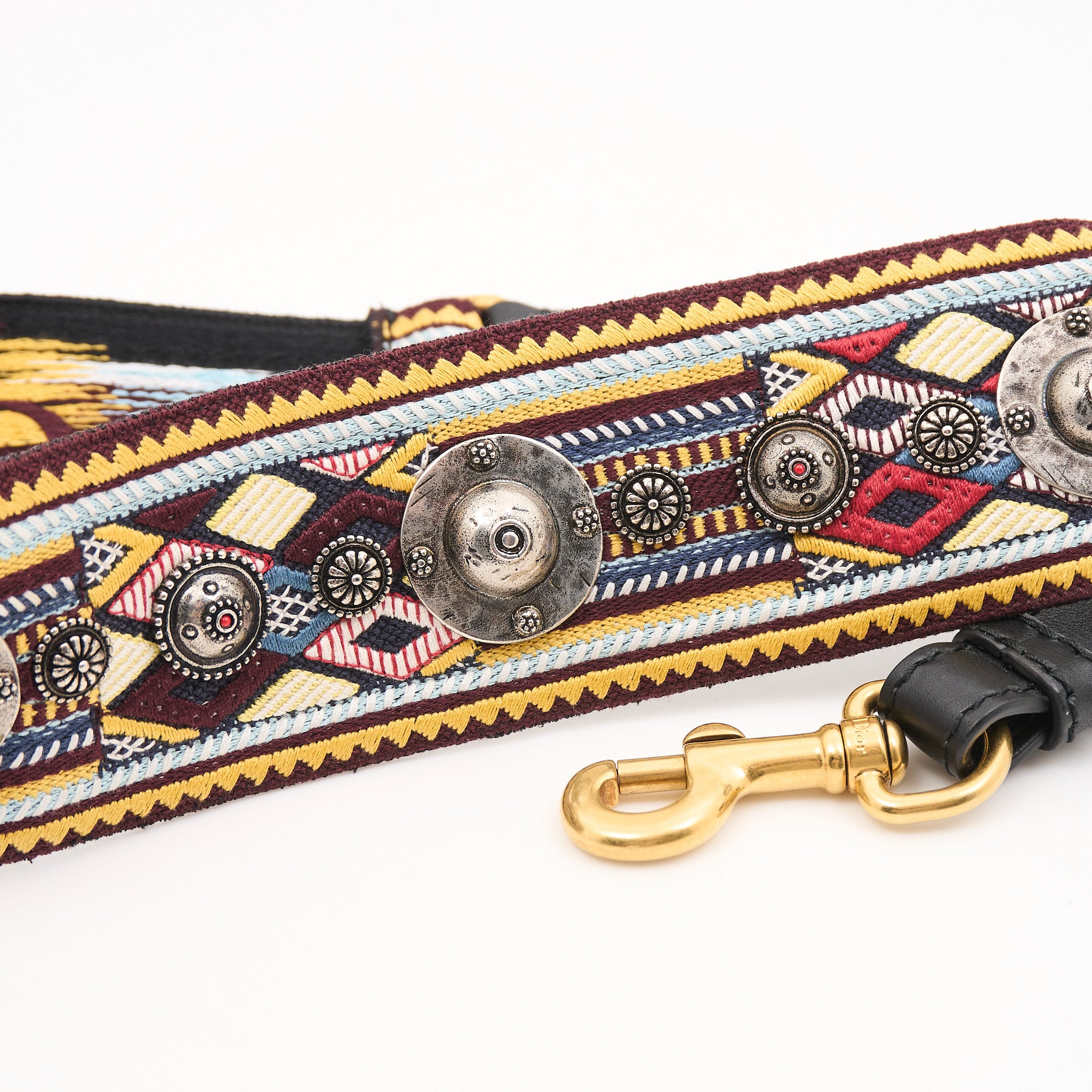 Christian Dior Embroidered Reversible Bag Strap