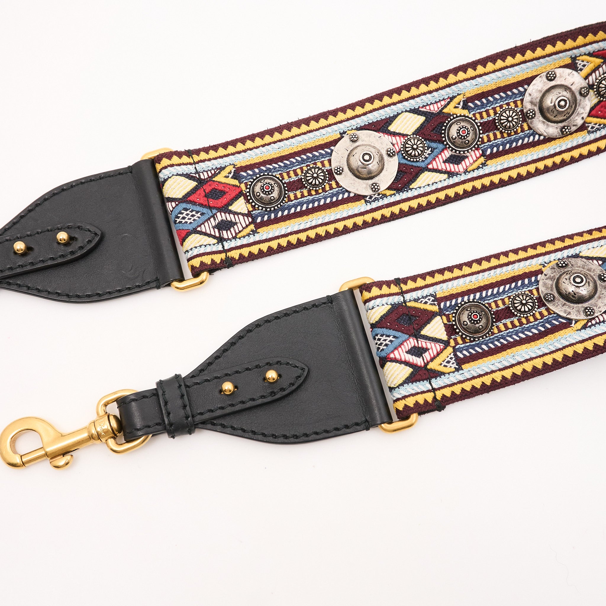 Christian Dior Embroidered Reversible Bag Strap